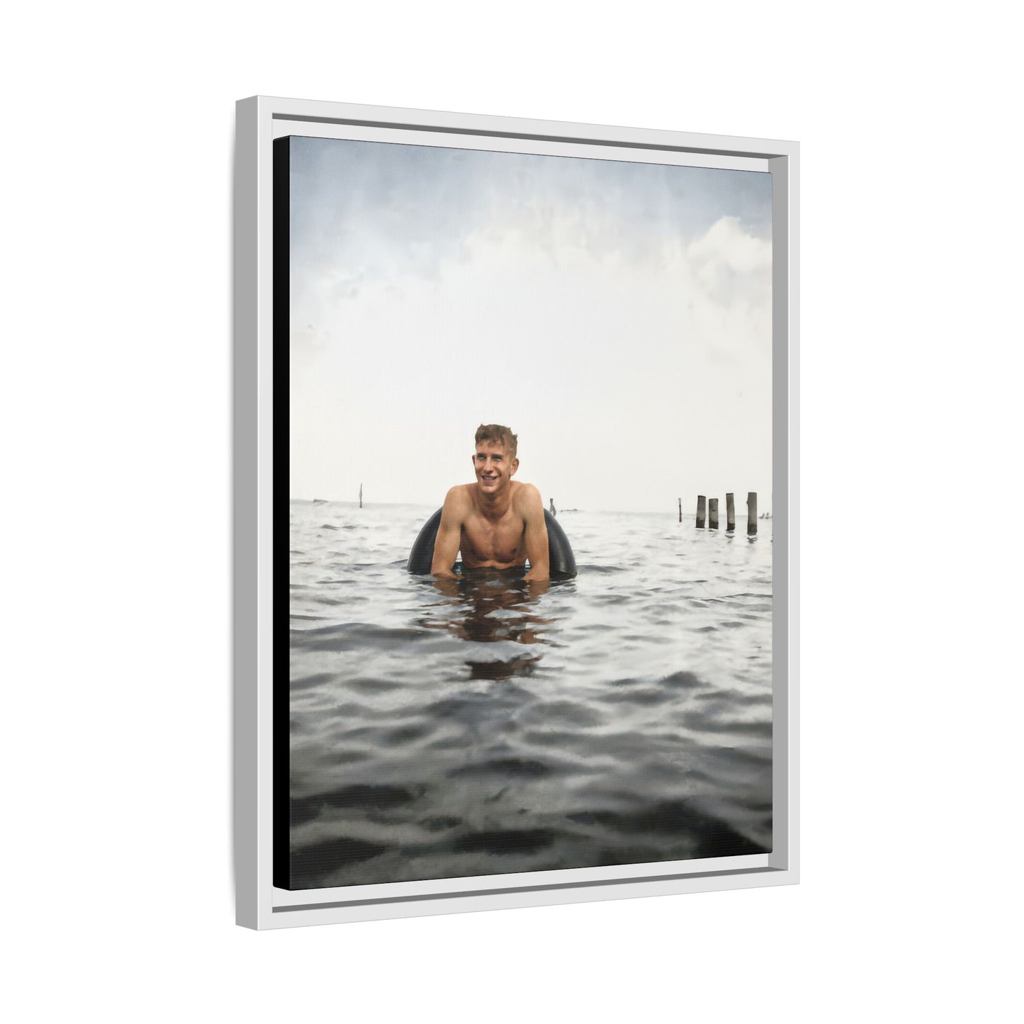 nager 034 | Framed Vintage Photo - Matte Canvas