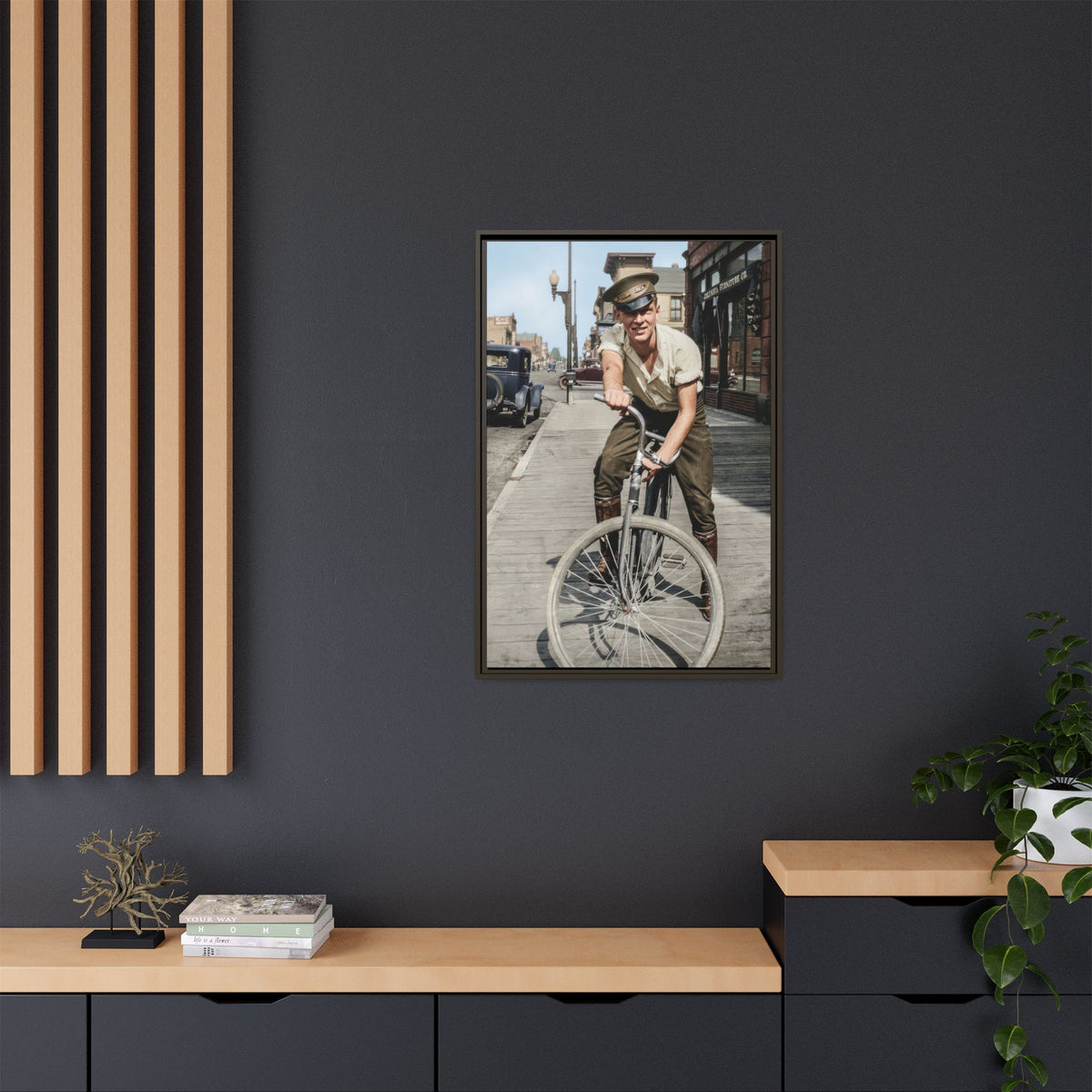 celibataire 007 | Framed Vintage Photo - Matte Canvas