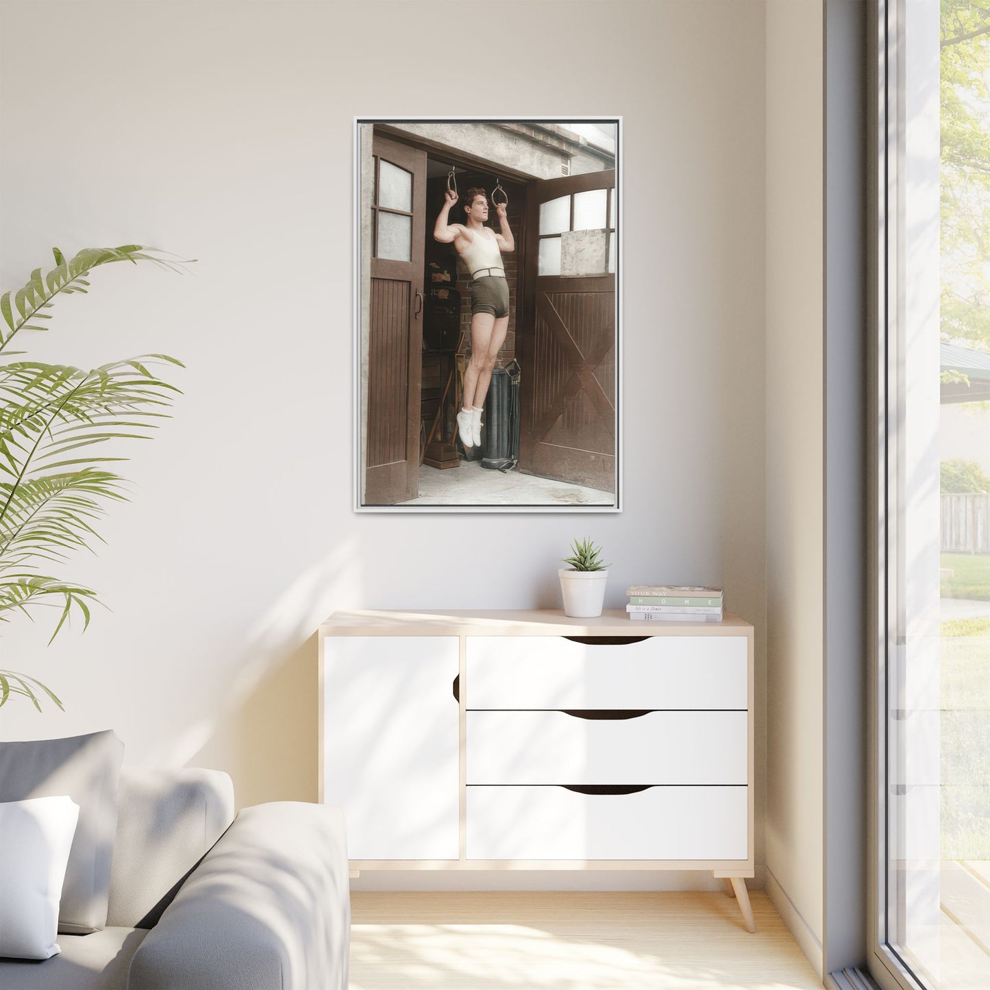athlétisme 031 | Framed Vintage Photo - Matte Canvas