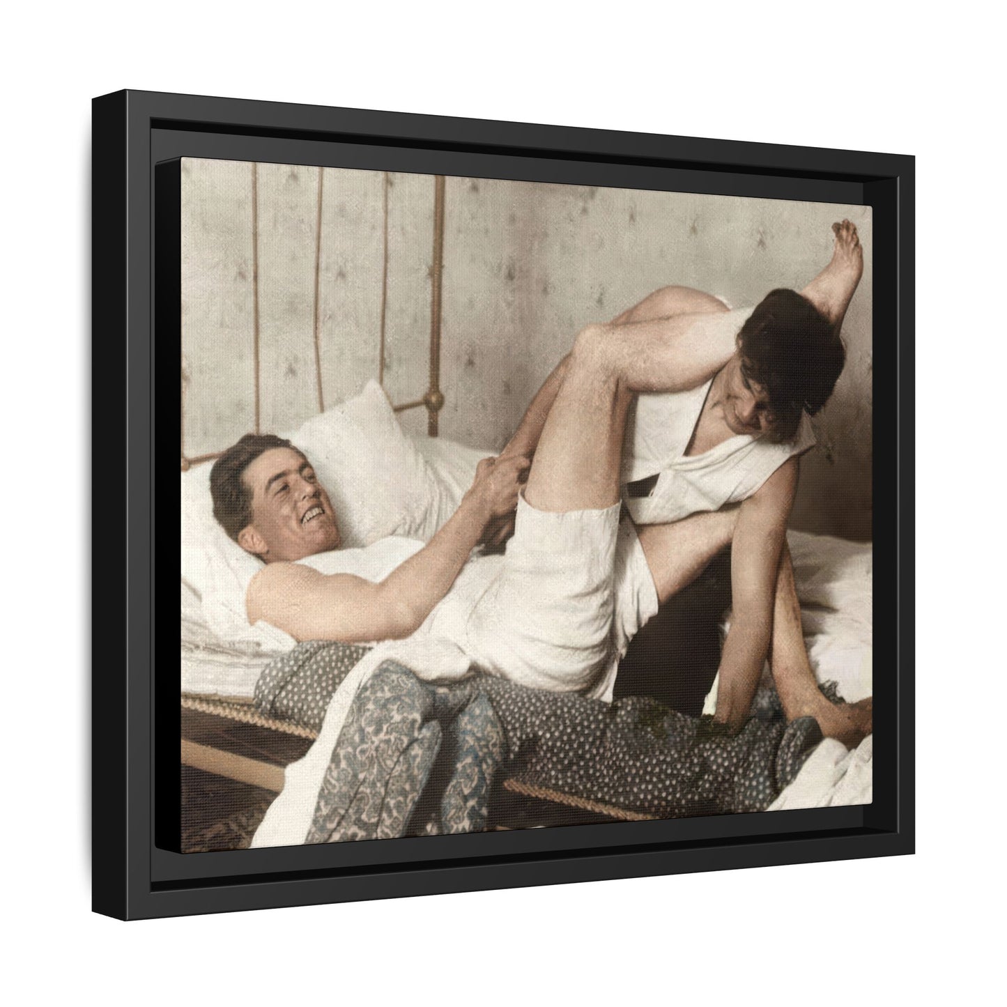 paire 016 | Framed Vintage Photo - Matte Canvas