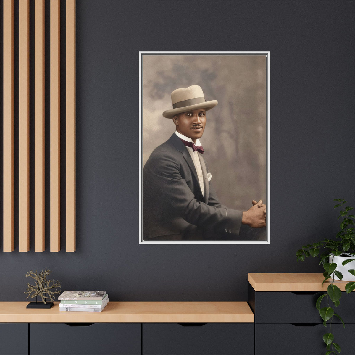 celibataire 004 | Framed Vintage Photo - Matte Canvas