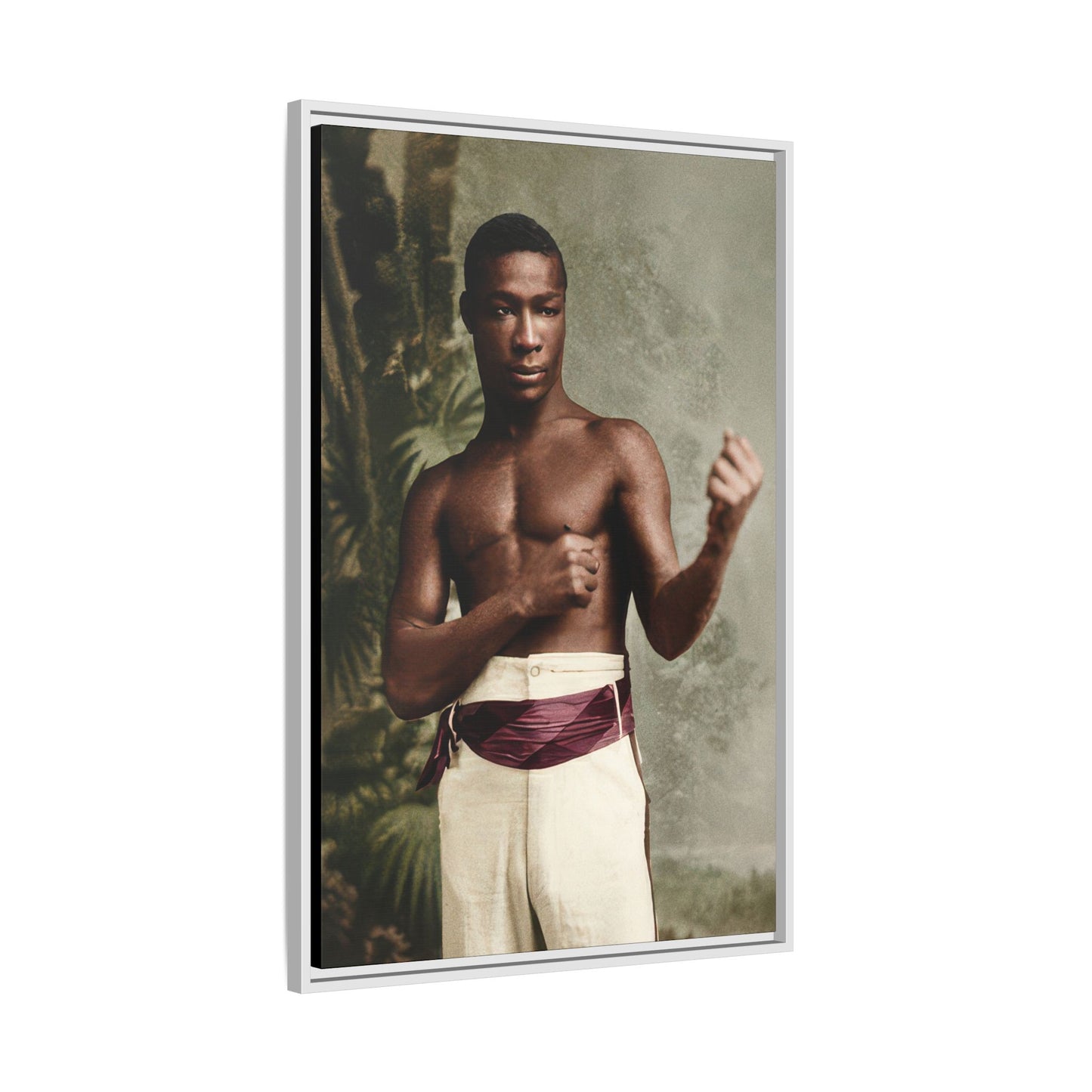 athlétisme 030 | Framed Vintage Photo - Matte Canvas
