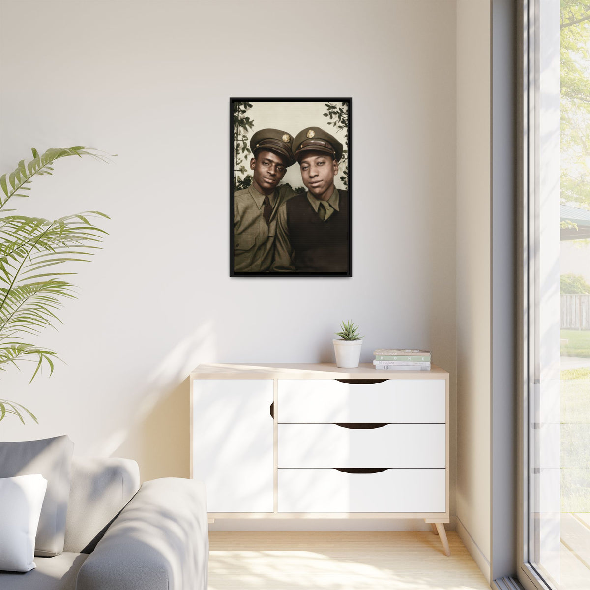 paire 152 | Framed Vintage Photo - Matte Canvas