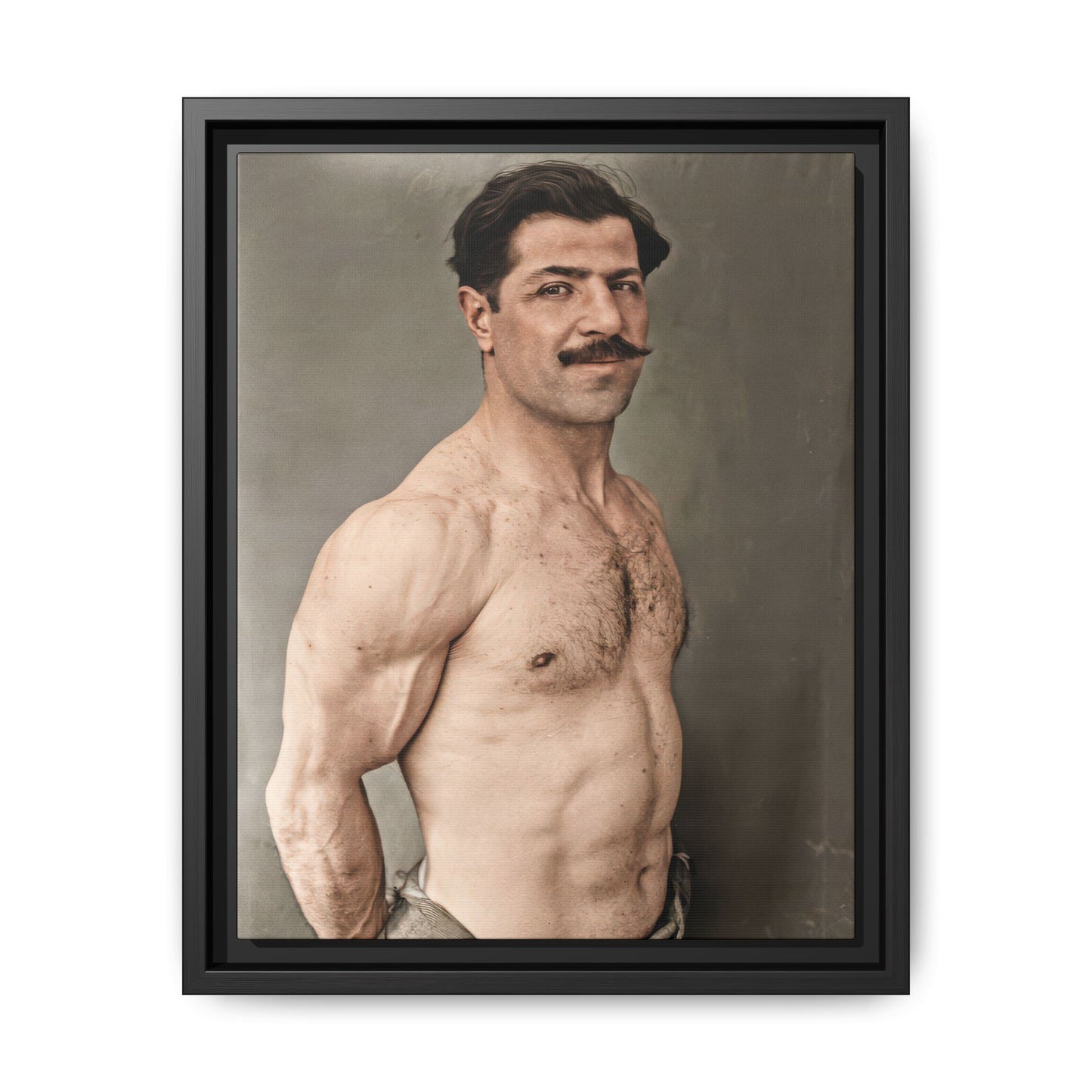athlétisme 024 | Framed Vintage Photo - Matte Canvas