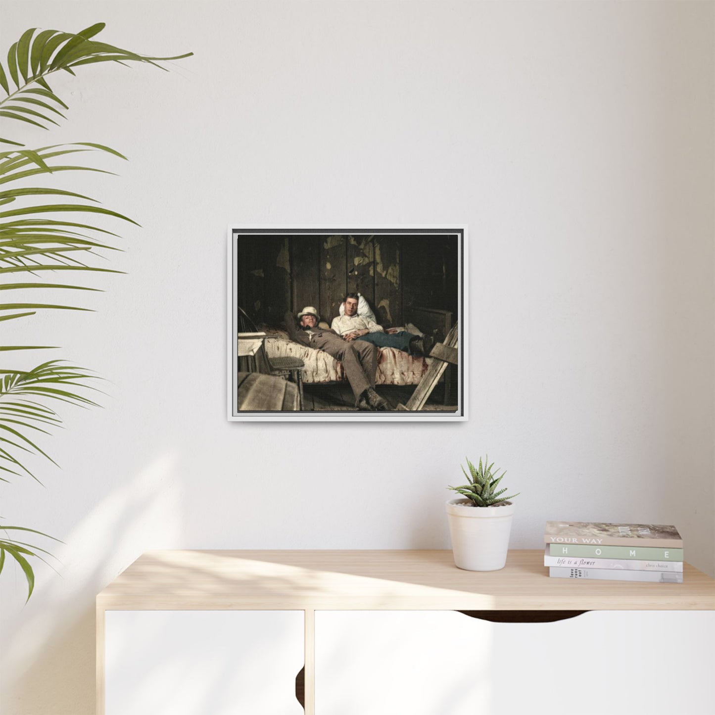 paire 023 | Framed Vintage Photo - Matte Canvas