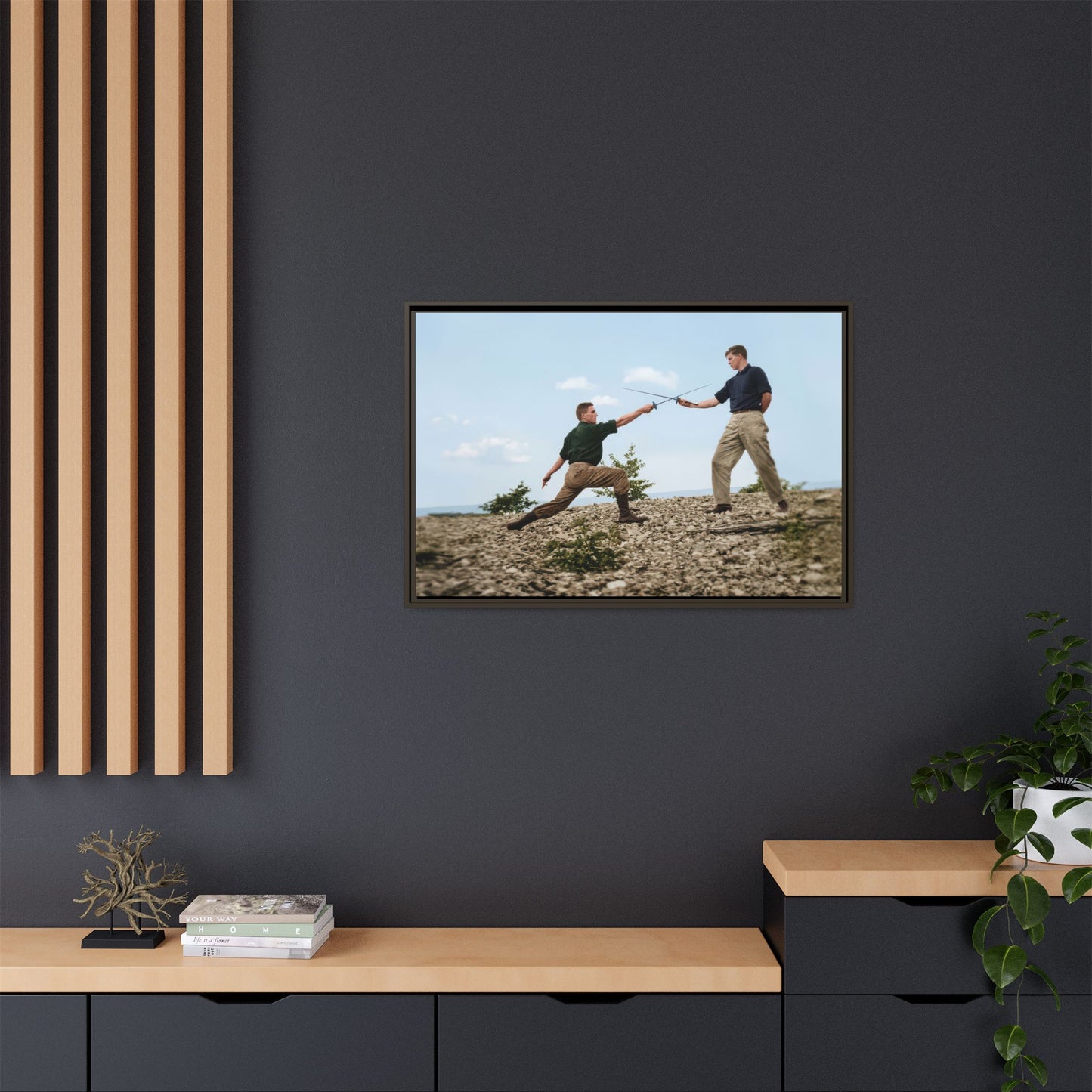 athlétisme 029 | Framed Vintage Photo - Matte Canvas