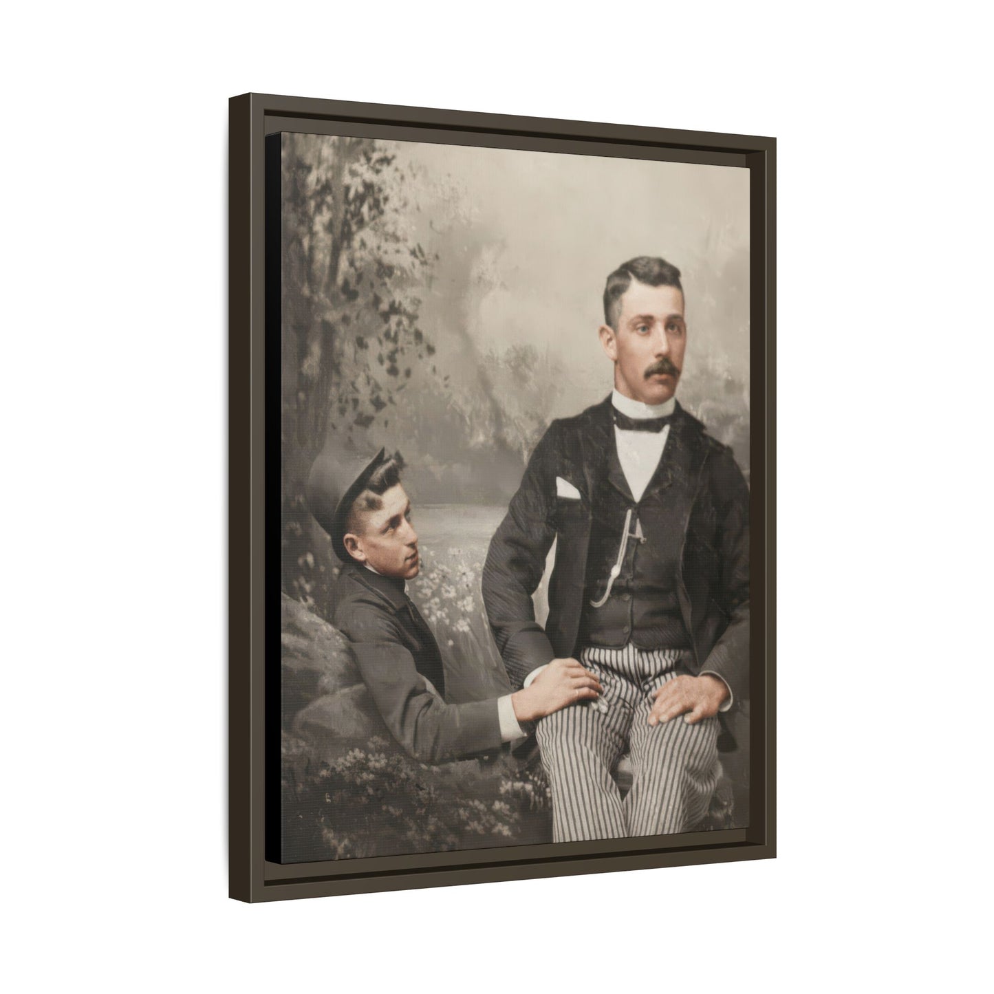 paire 100 | Framed Vintage Photo - Matte Canvas