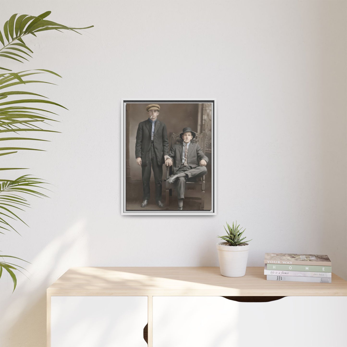 paire 076 | Framed Vintage Photo - Matte Canvas