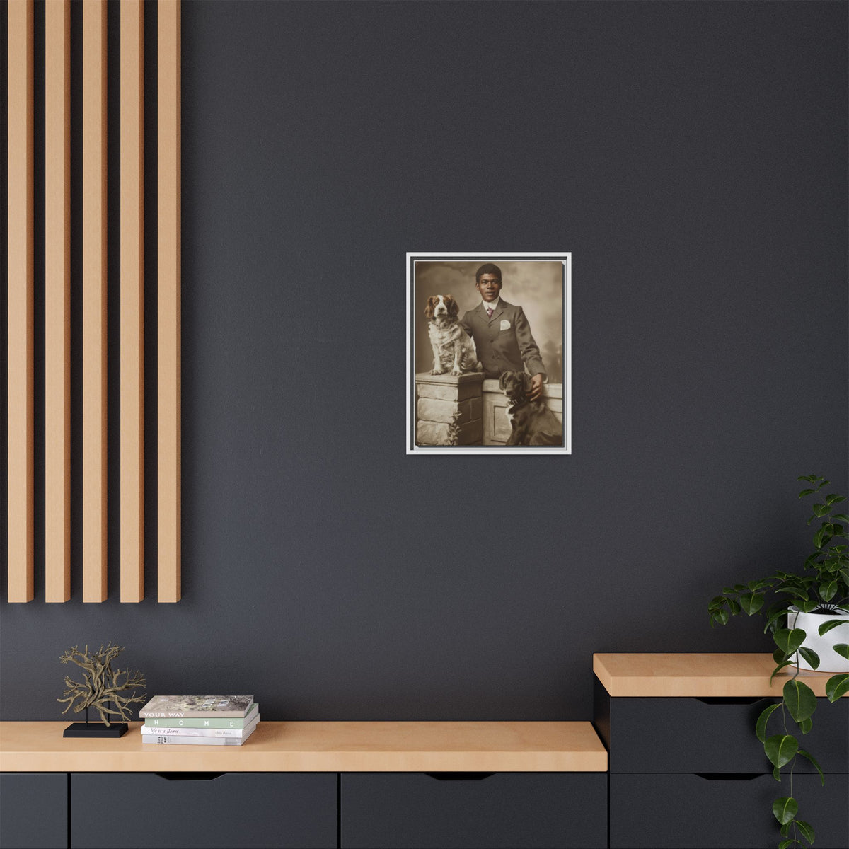 celibataire 009 | Framed Vintage Photo - Matte Canvas