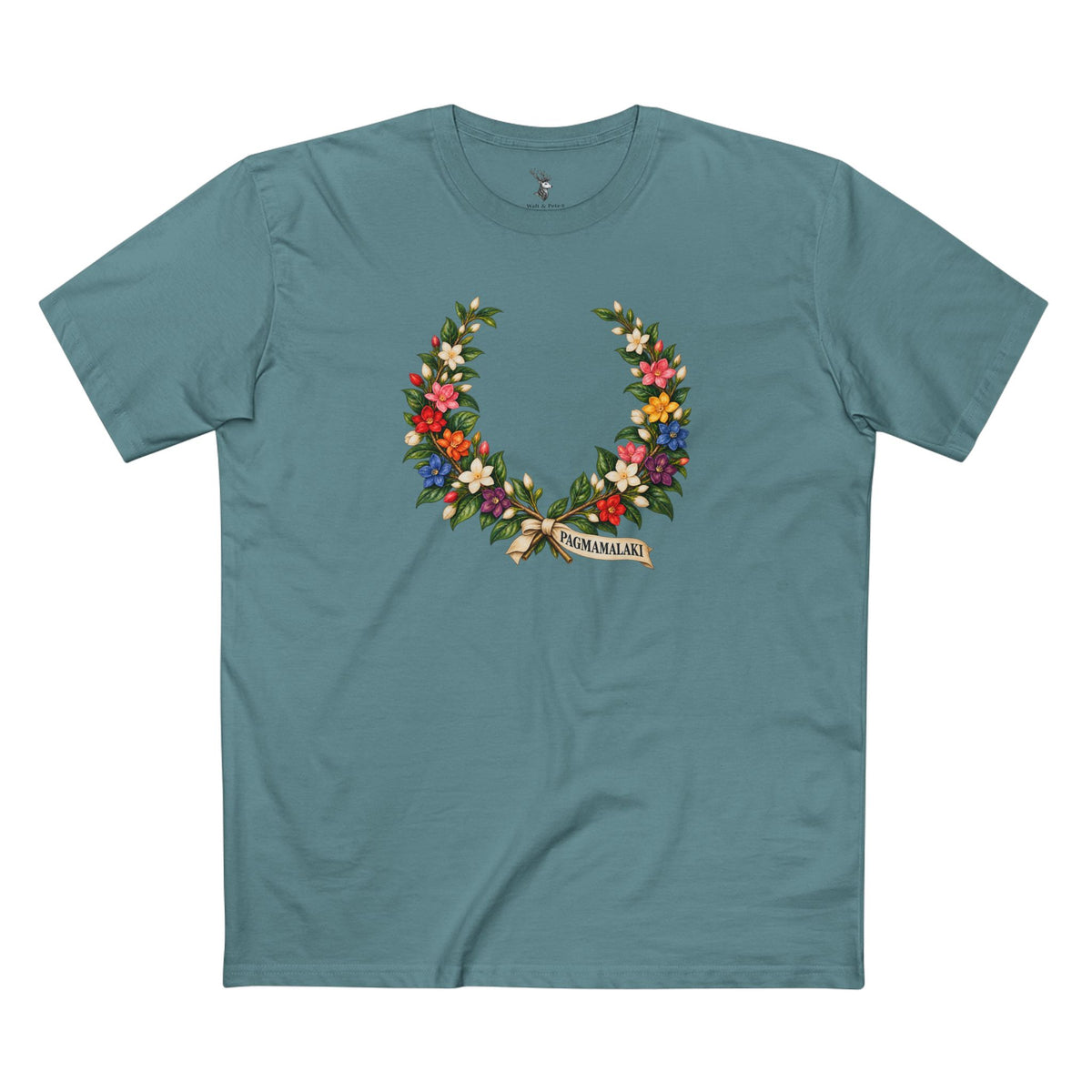 Pagmamalaki Philippine Sampaguita Laurel Wreath Pride T-Shirt