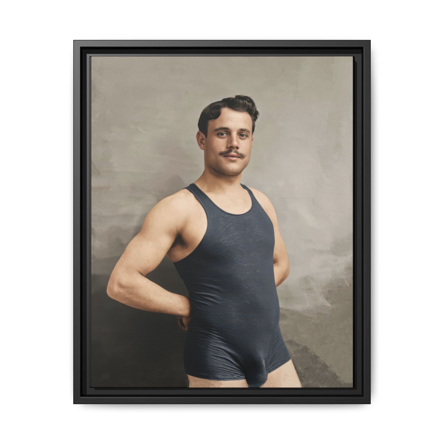 athlétisme 011 | Framed Vintage Photo - Matte Canvas