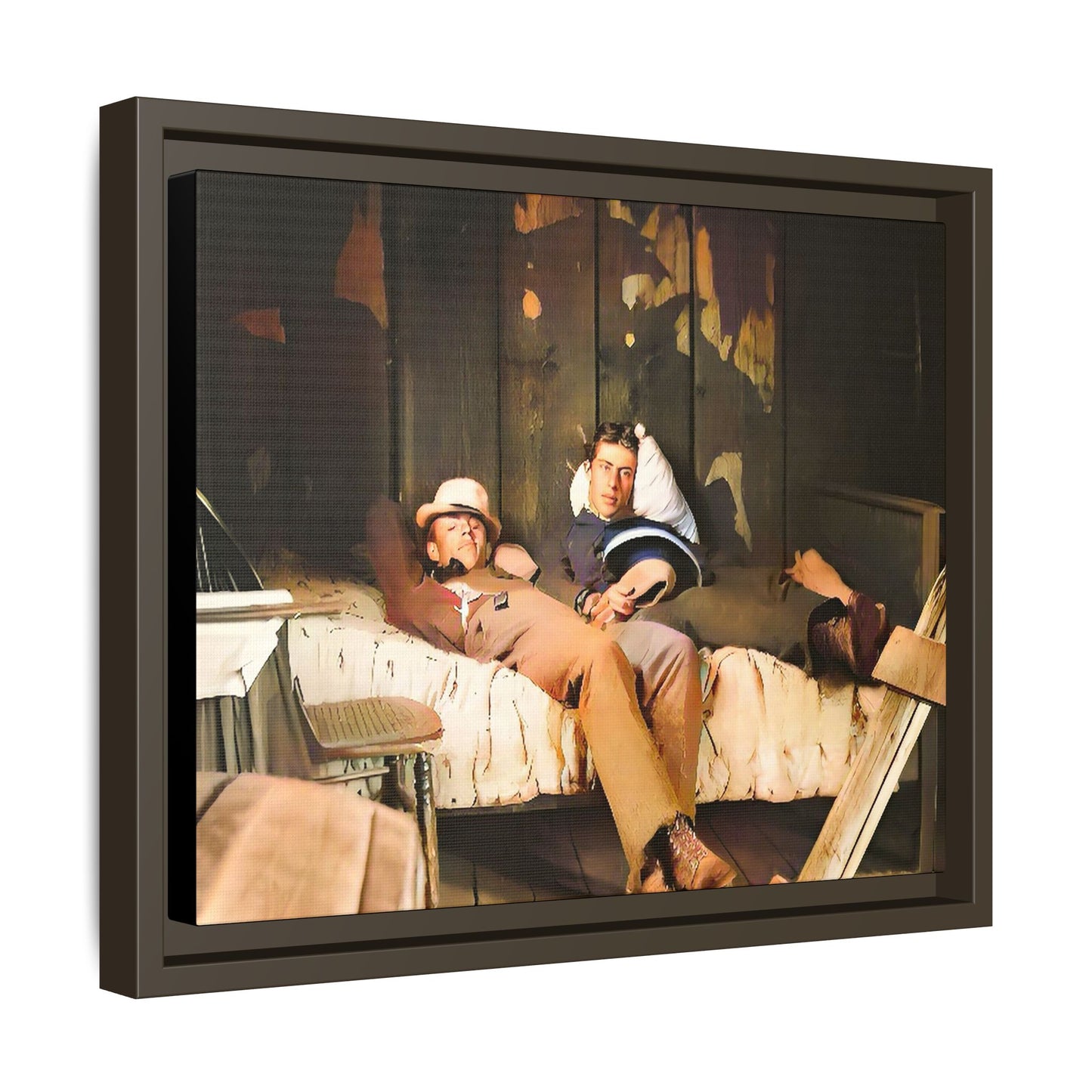 paire 023 | Framed Vintage Photo - Matte Canvas