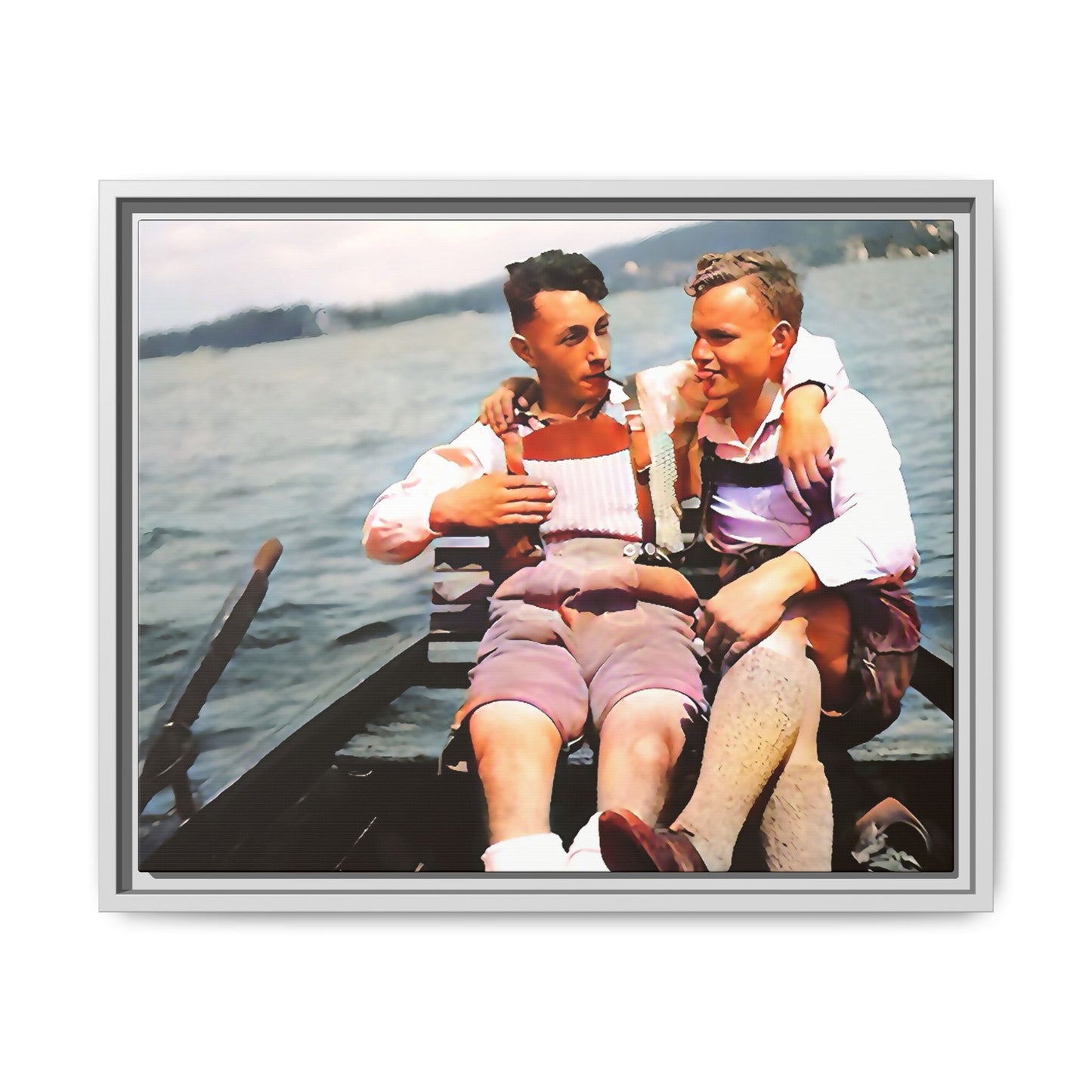 paire 026 | Framed Vintage Photo - Matte Canvas