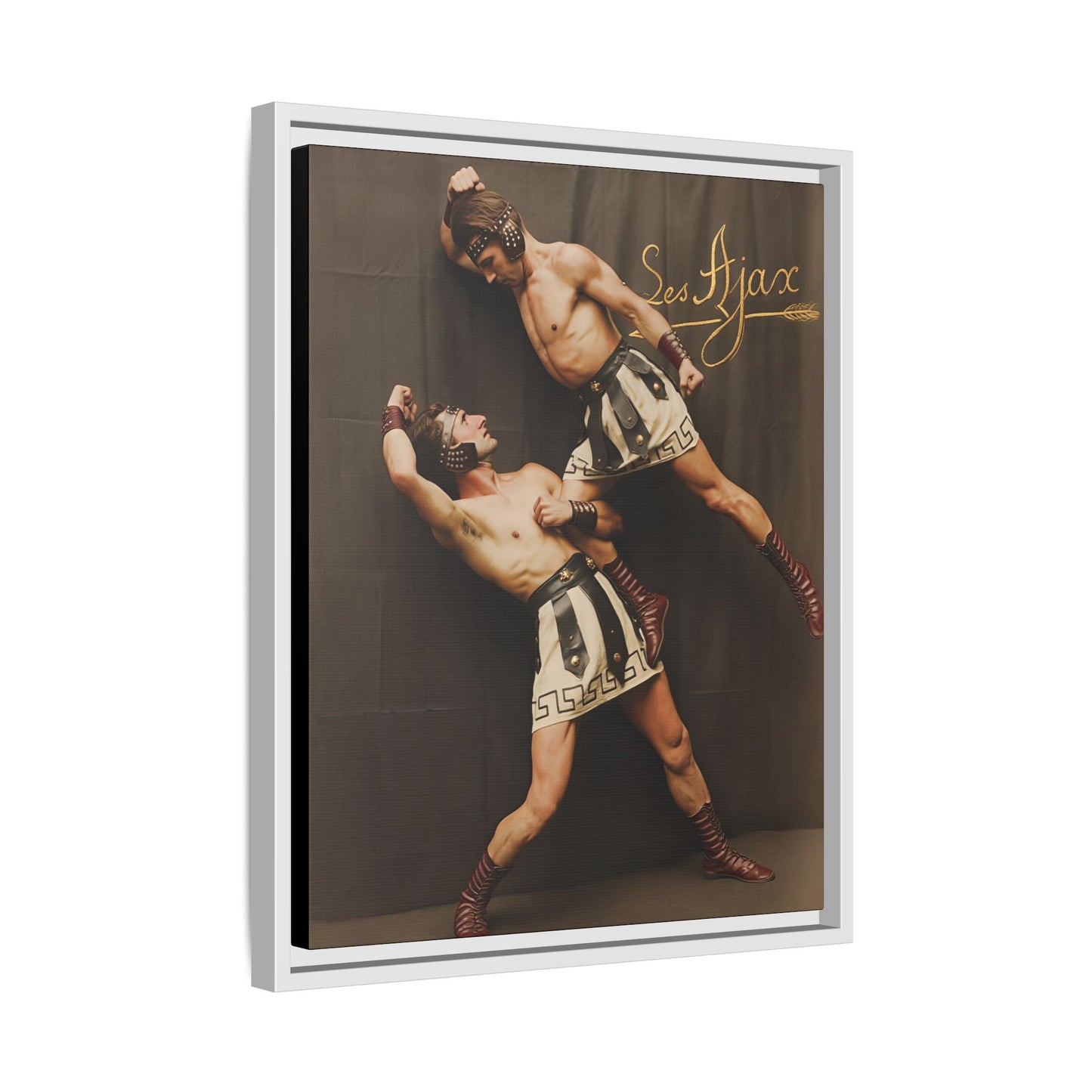 athlétisme 015 | Framed Vintage Photo - Matte Canvas