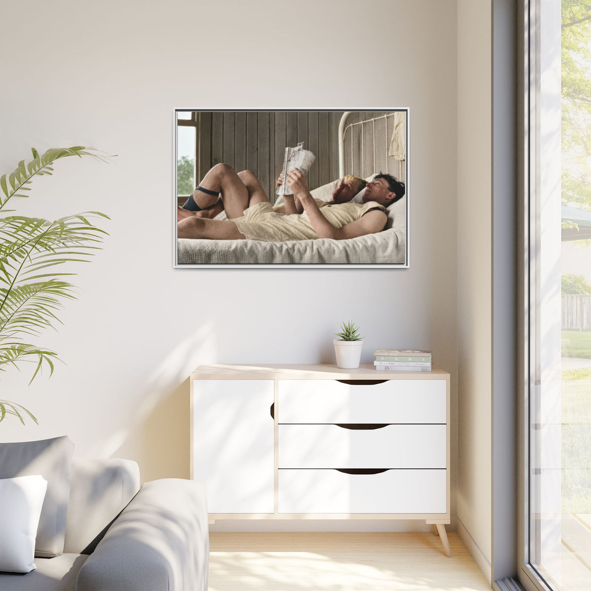paire 160 | Framed Vintage Photo - Matte Canvas