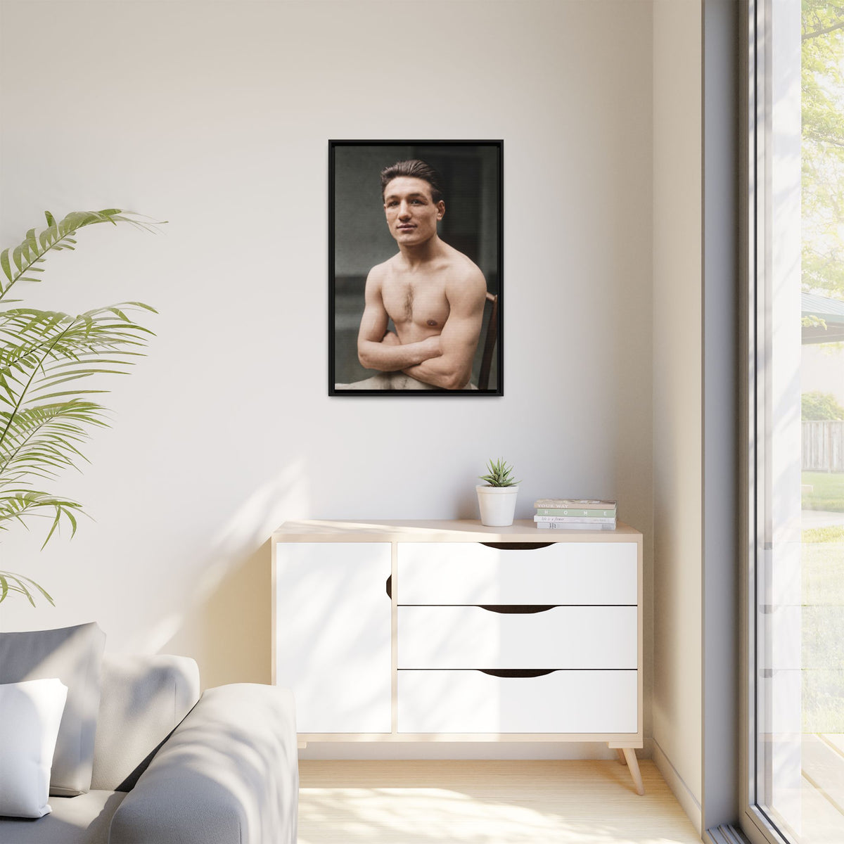 athlétisme 046 | Framed Vintage Photo - Matte Canvas