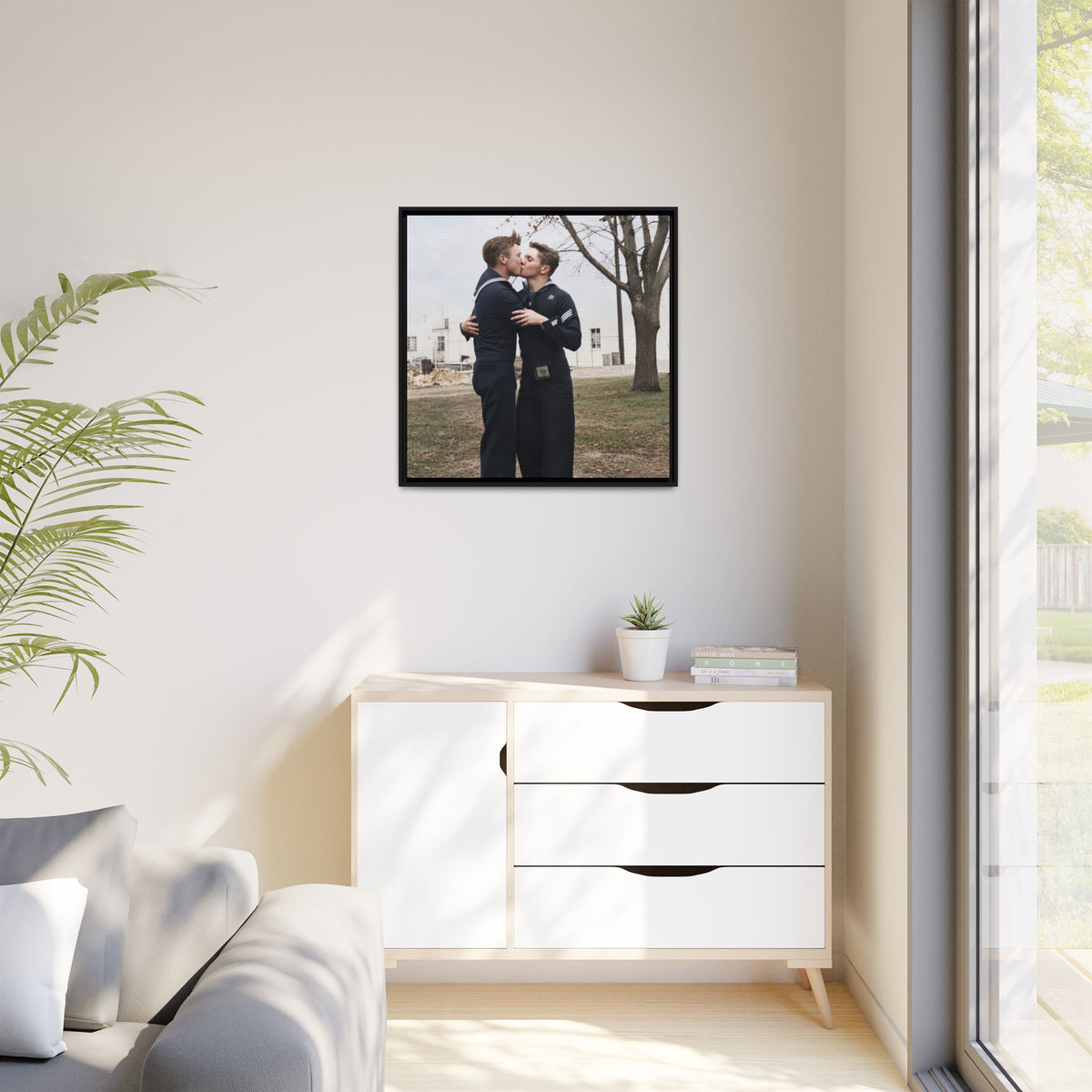 paire 034 | Framed Vintage Photo - Matte Canvas