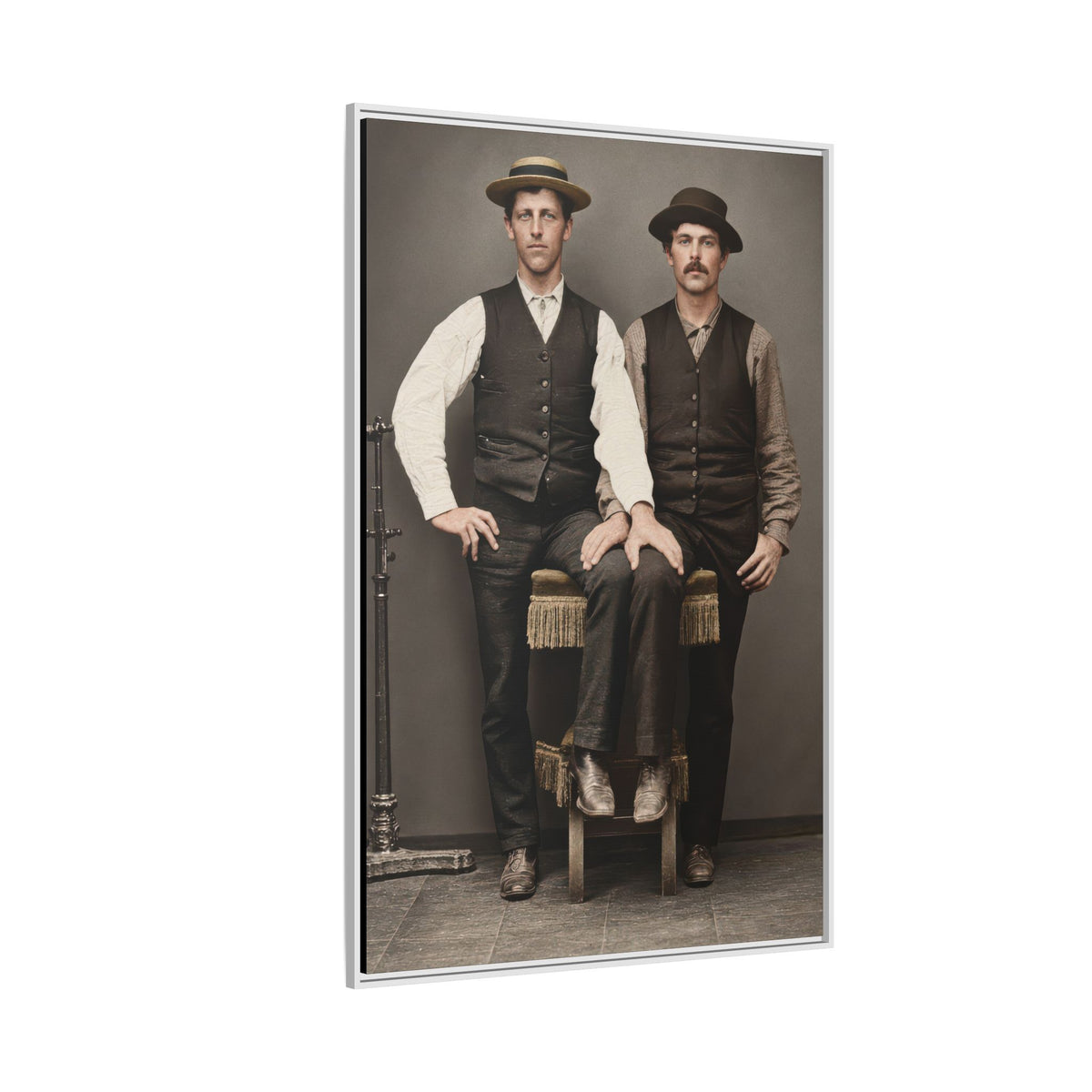 paire 163 | Framed Vintage Photo - Matte Canvas