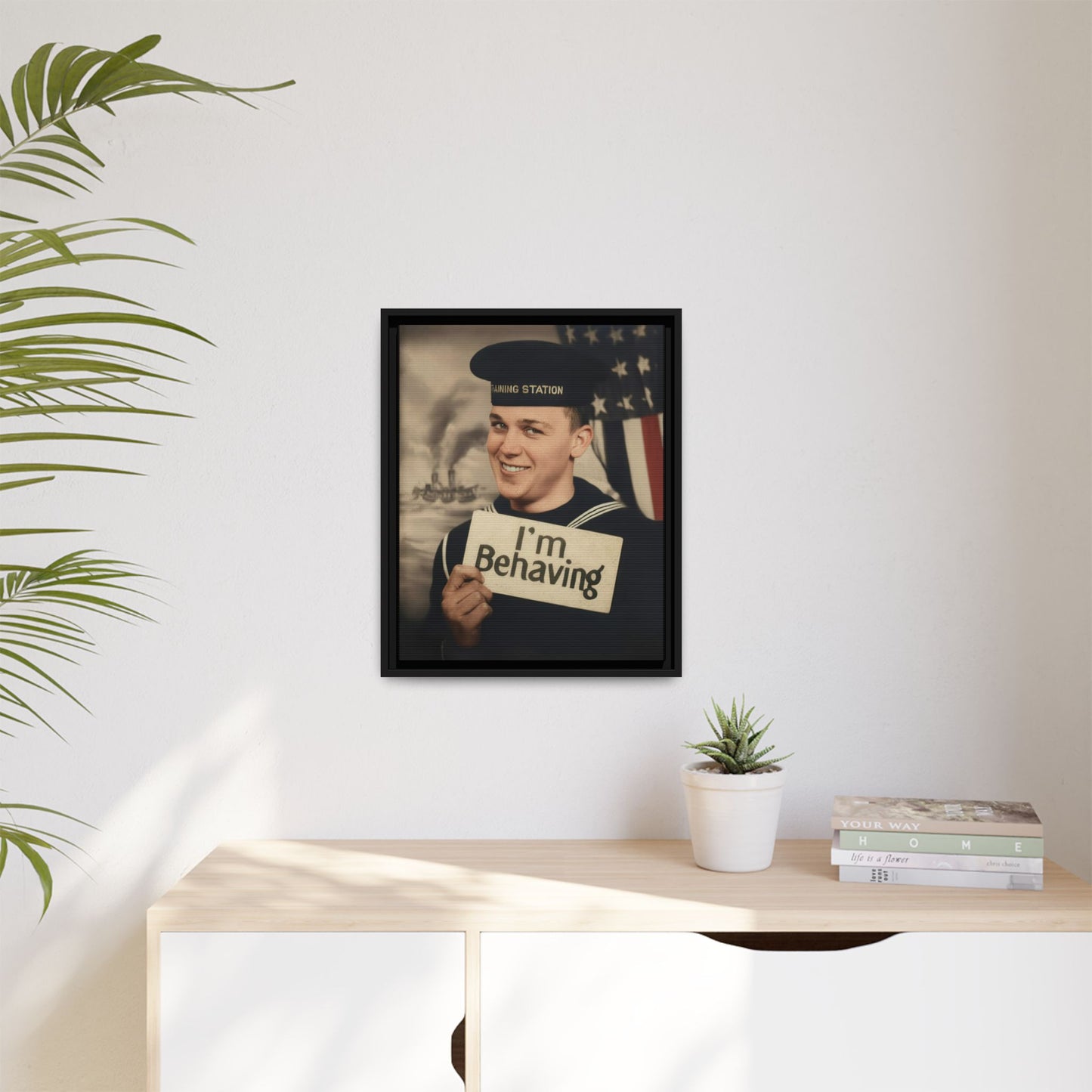 celibataire 002 | Framed Vintage Photo - Matte Canvas
