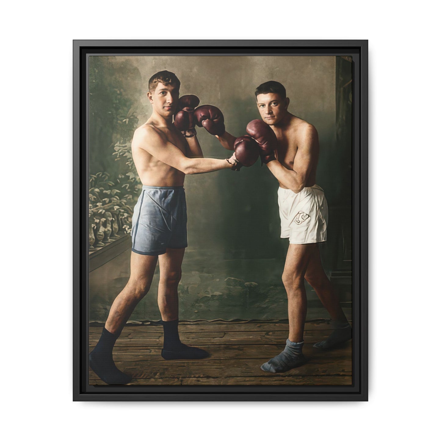 athlétisme 003 | Framed Vintage Photo - Matte Canvas