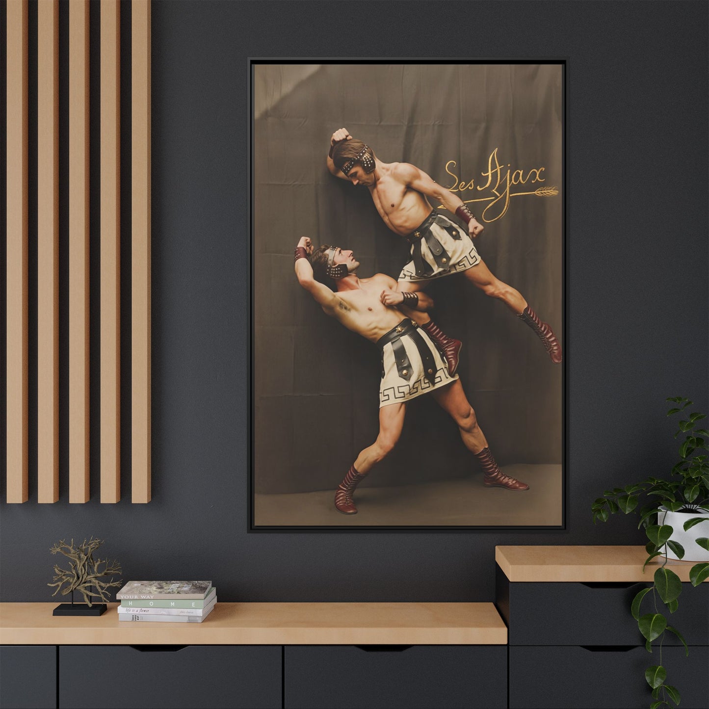 athlétisme 015 | Framed Vintage Photo - Matte Canvas
