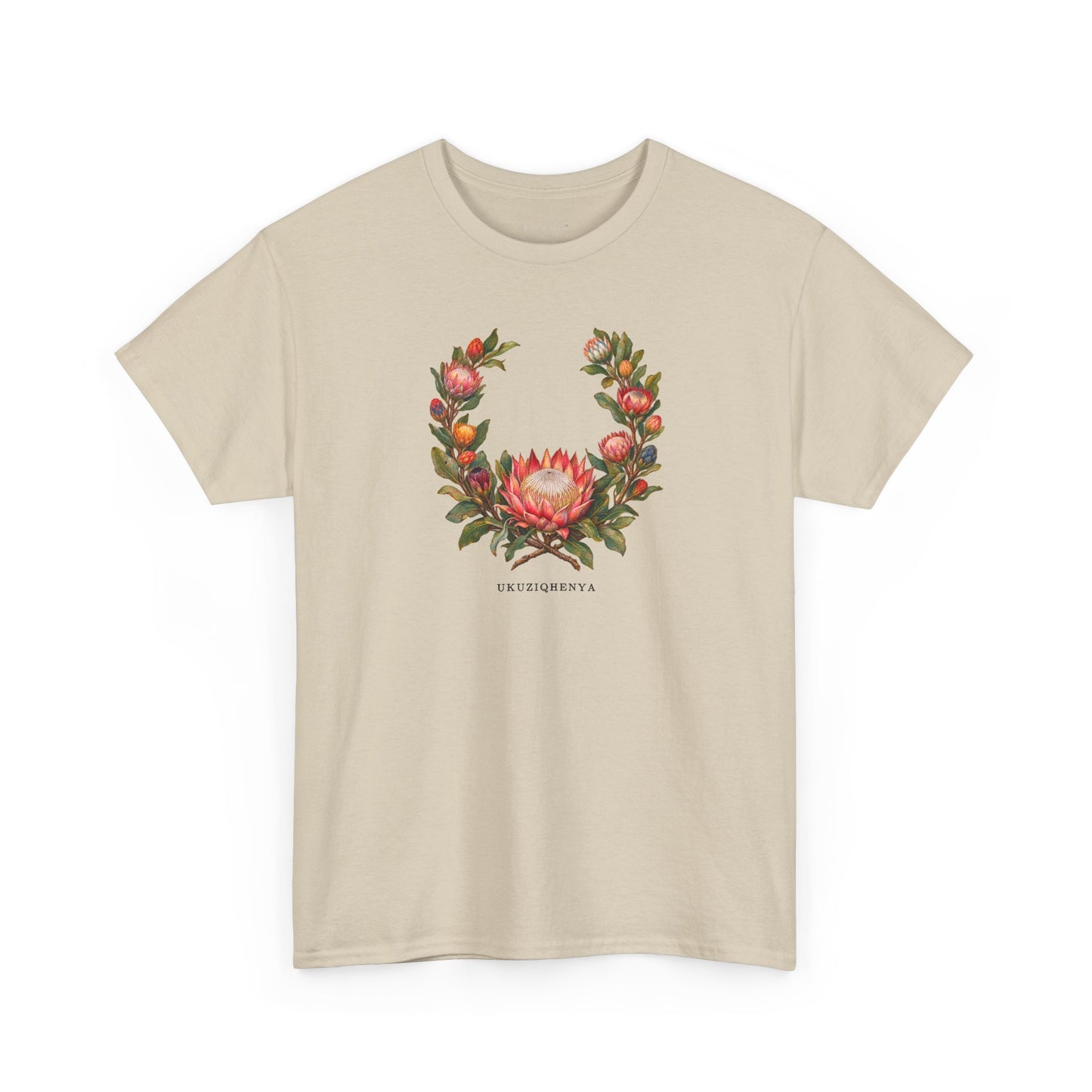 Ukuziqhenya King Protea Pride T-Shirt | South African Botanical LGBTQ+ Tee