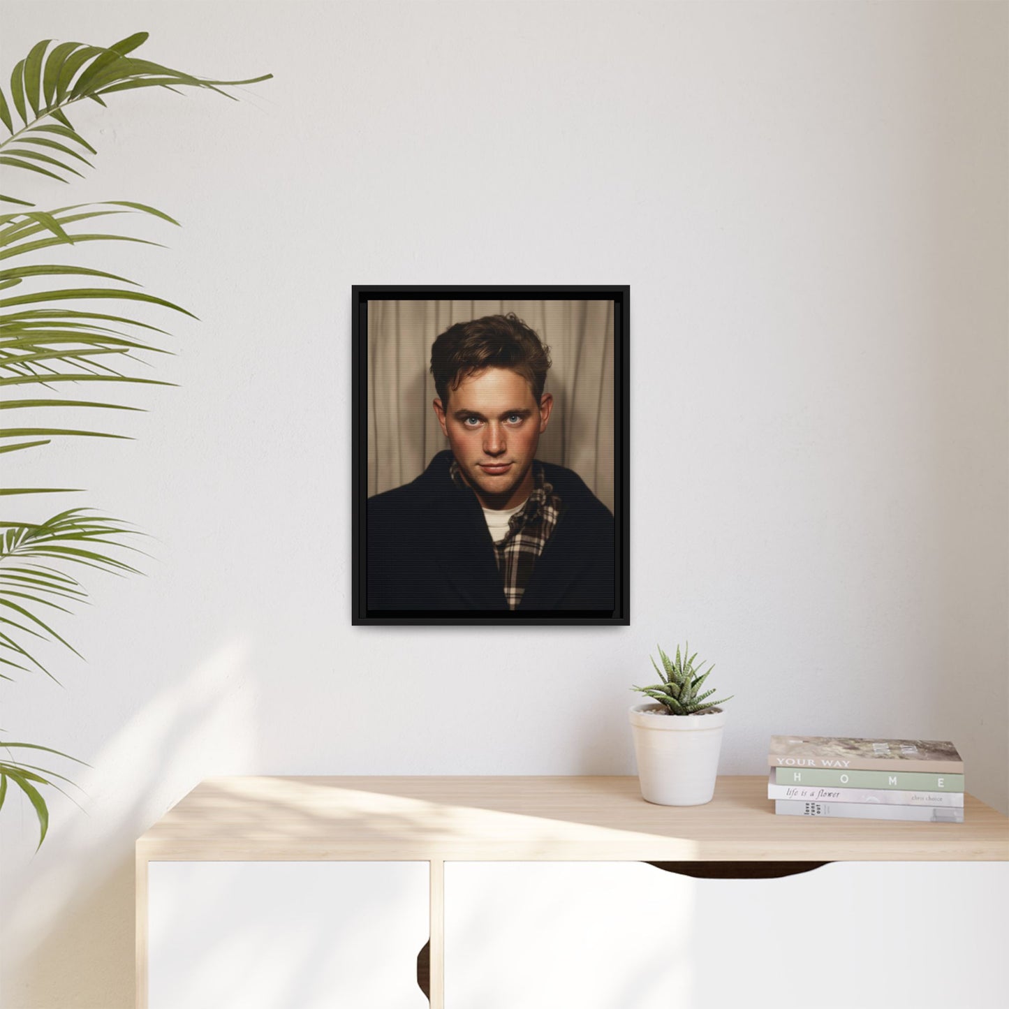 celibataire 001 | Framed Vintage Photo - Matte Canvas