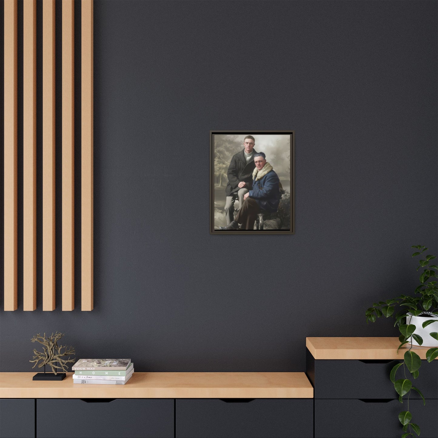 paire 086 | Framed Vintage Photo - Matte Canvas