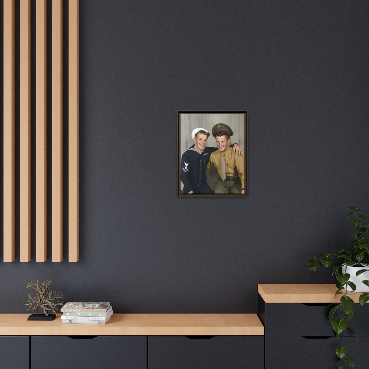 paire 132 | Framed Vintage Photo - Matte Canvas