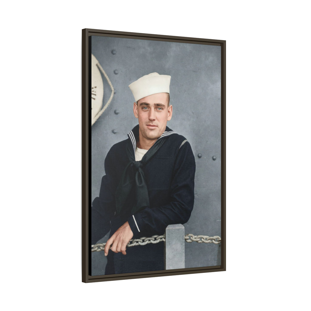 celibataire 023 | Framed Vintage Photo - Matte Canvas