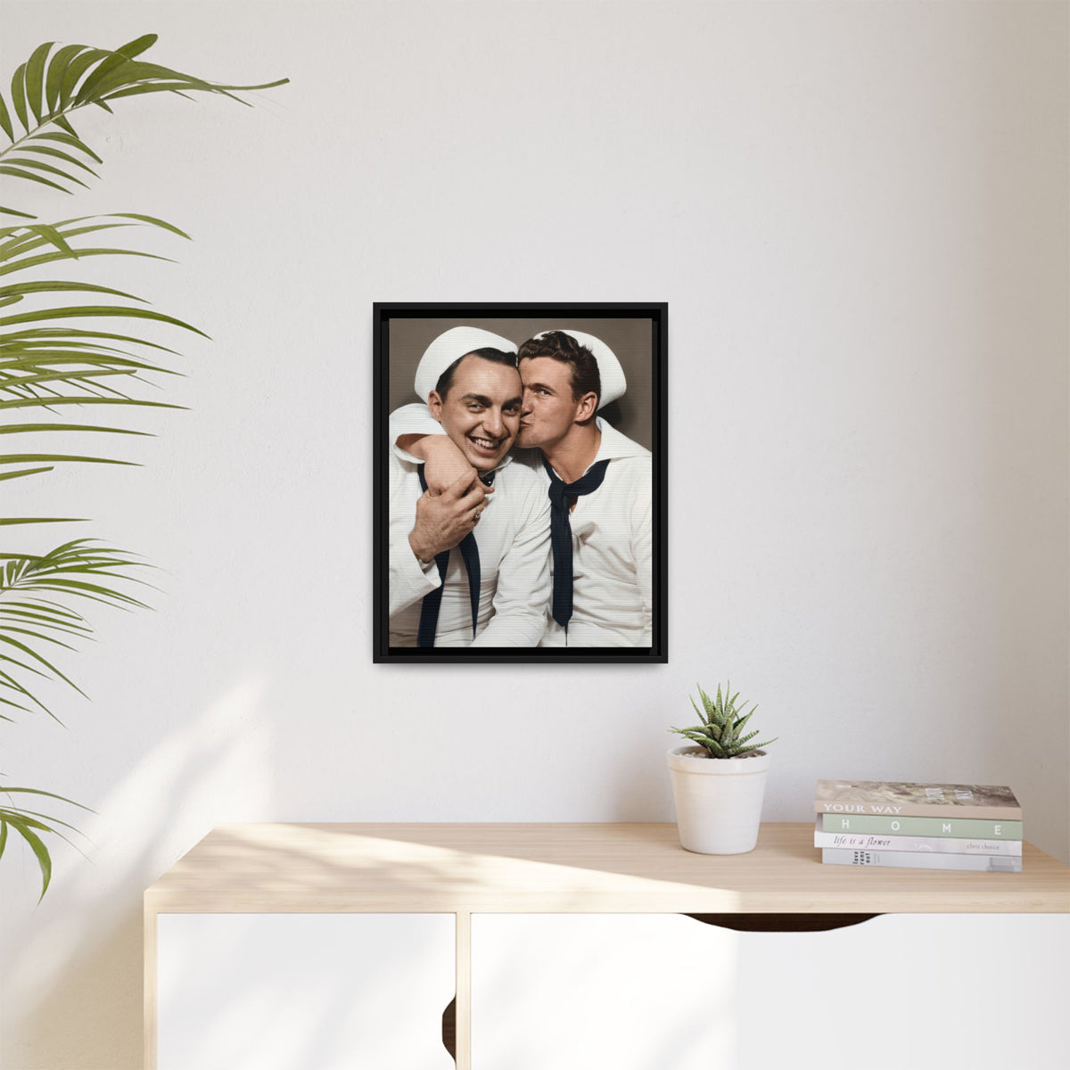 paire 155 | Framed Vintage Photo - Matte Canvas