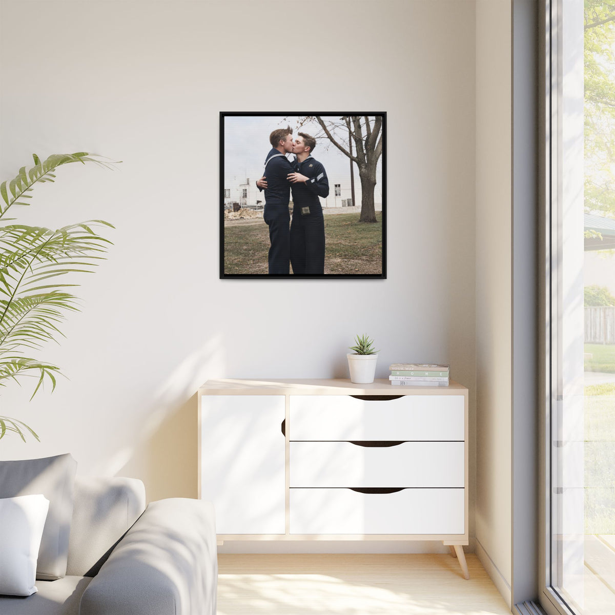 paire 034 | Framed Vintage Photo - Matte Canvas