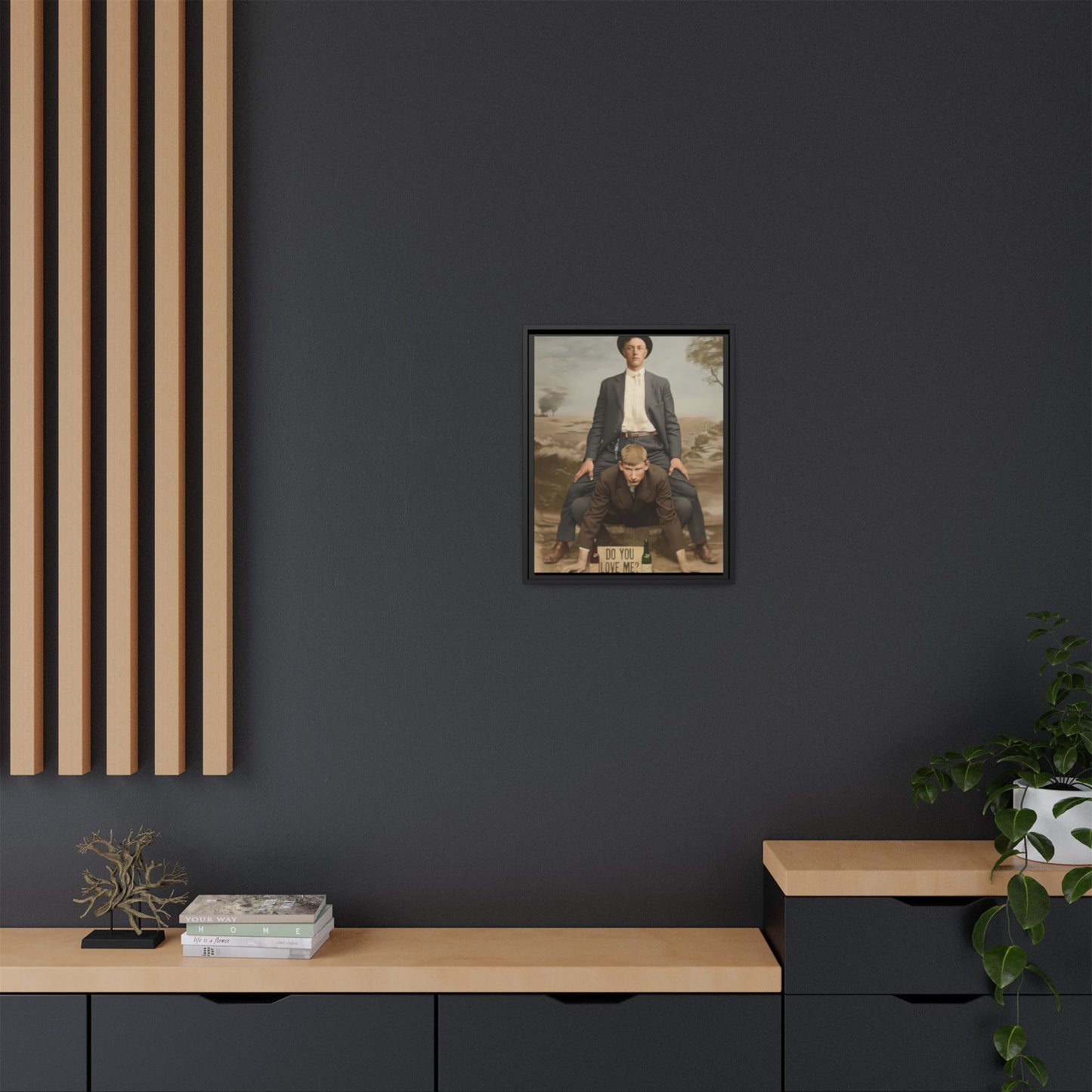 paire 142 | Framed Vintage Photo - Matte Canvas