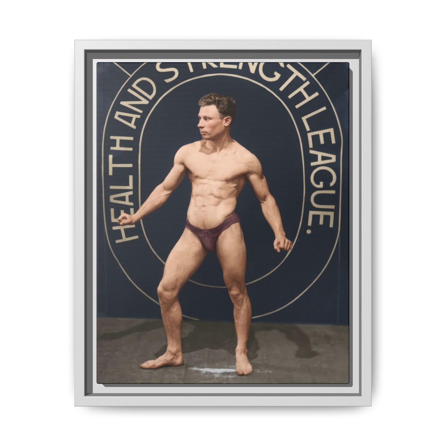 athlétisme 010 | Framed Vintage Photo - Matte Canvas