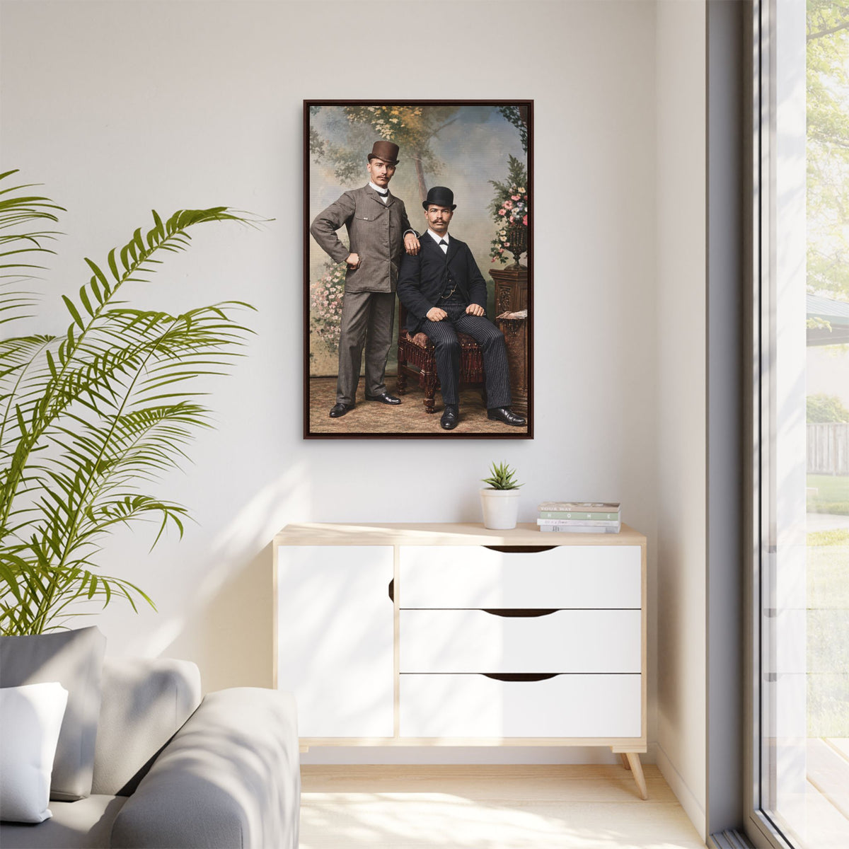 paire 068 | Framed Vintage Photo - Matte Canvas