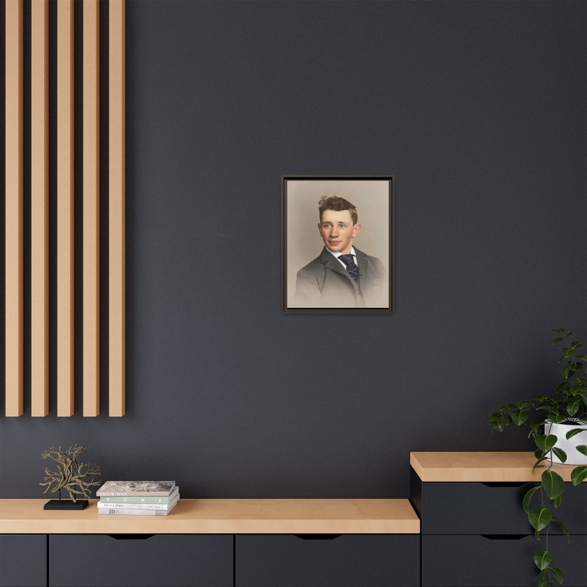 celibataire 038 | Framed Vintage Photo - Matte Canvas