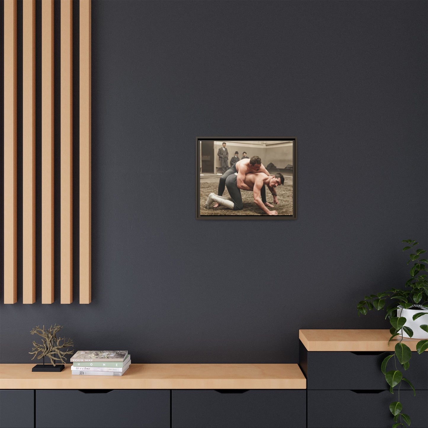 athlétisme 007 | Framed Vintage Photo - Matte Canvas
