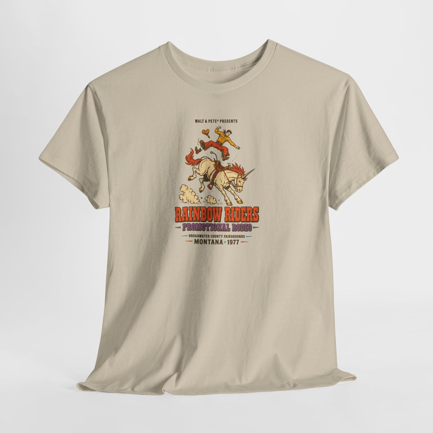 Rainbow Riders Montana 1977 T-Shirt | Queer Western Rodeo Tee