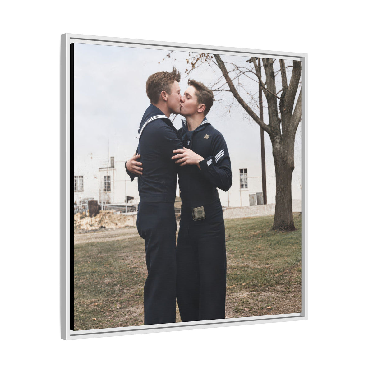 paire 034 | Framed Vintage Photo - Matte Canvas