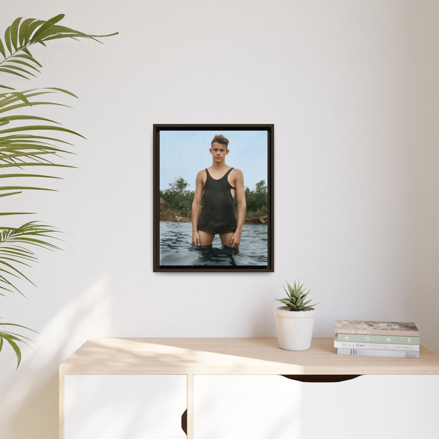 nager 019 | Framed Vintage Photo - Matte Canvas