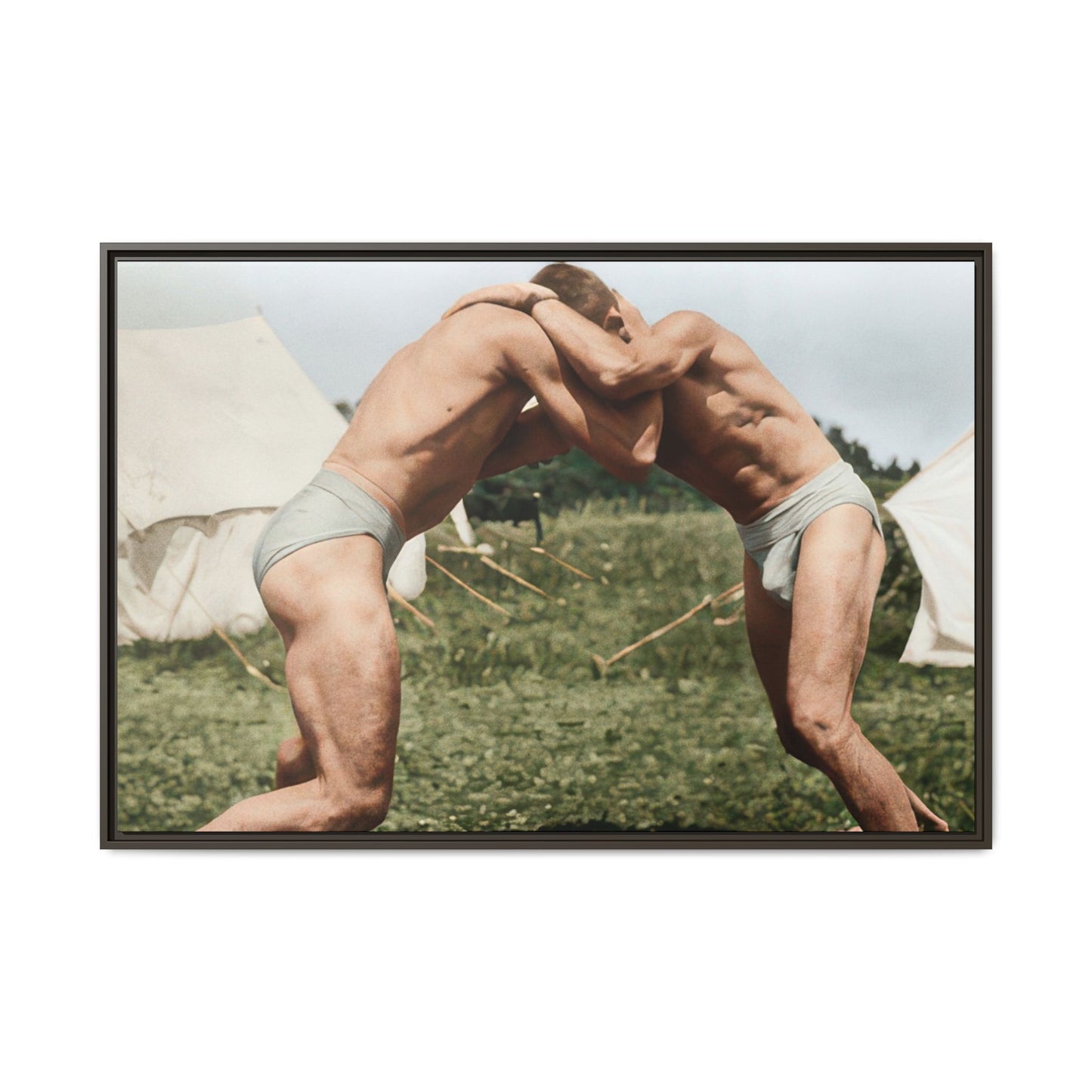 athlétisme 019 | Framed Vintage Photo - Matte Canvas