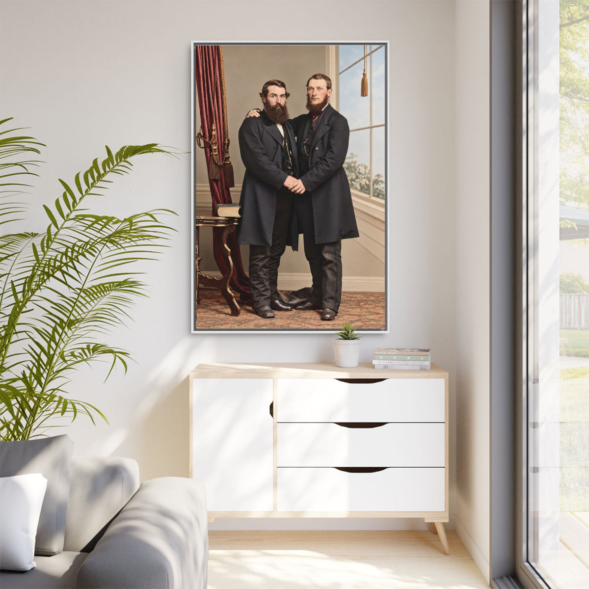 paire 022 | Framed Vintage Photo - Matte Canvas