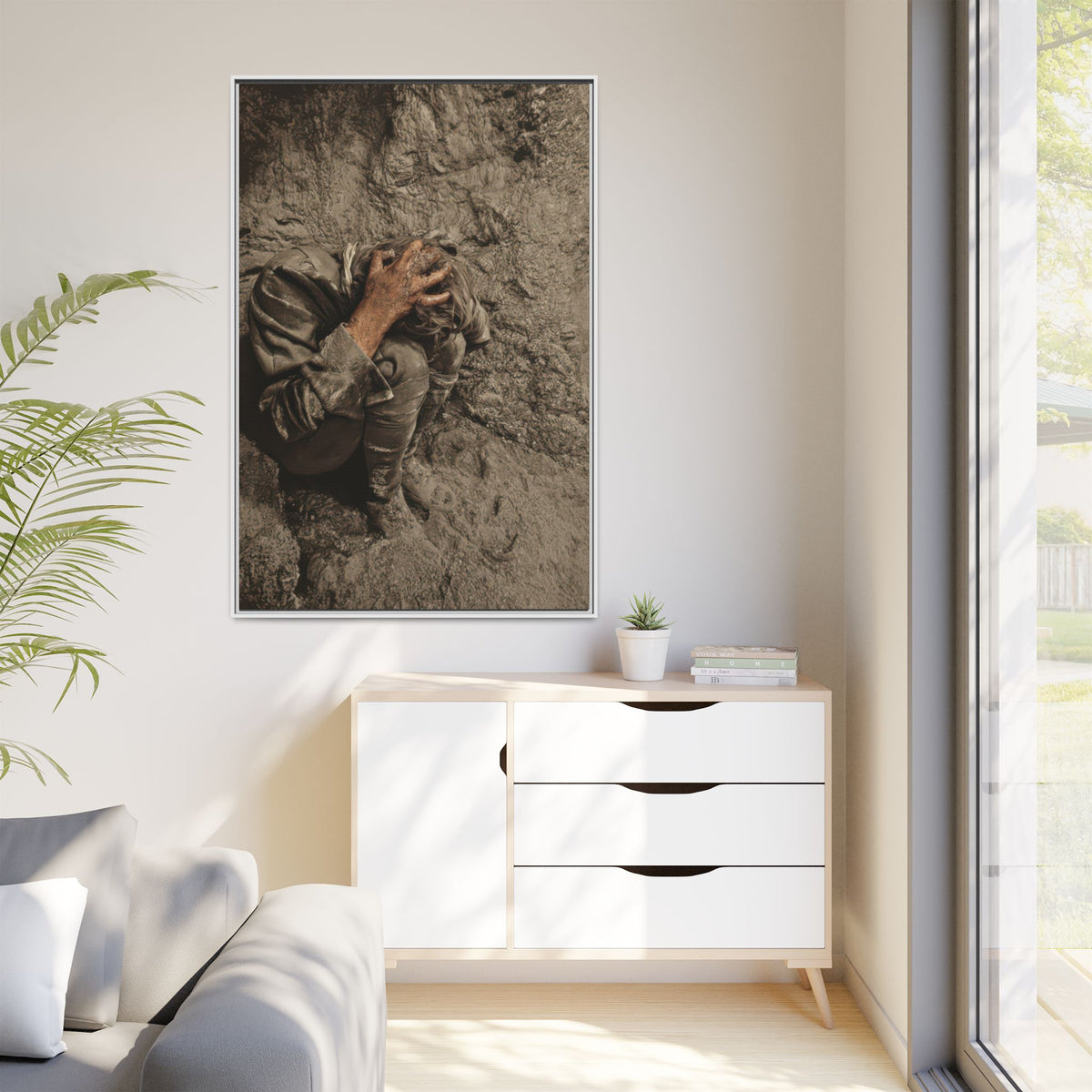 celibataire 040 | Framed Vintage Photo - Matte Canvas