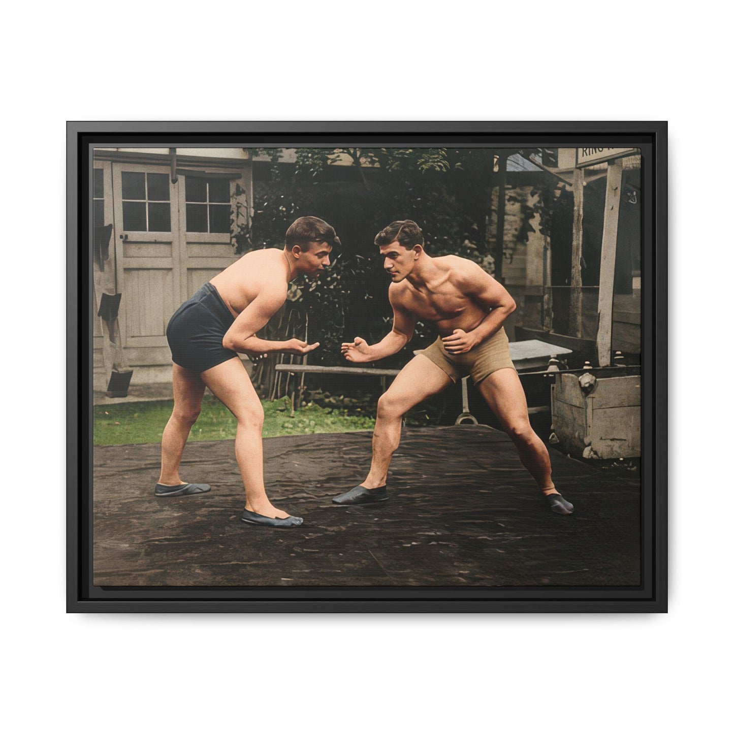 athlétisme 033 | Framed Vintage Photo - Matte Canvas