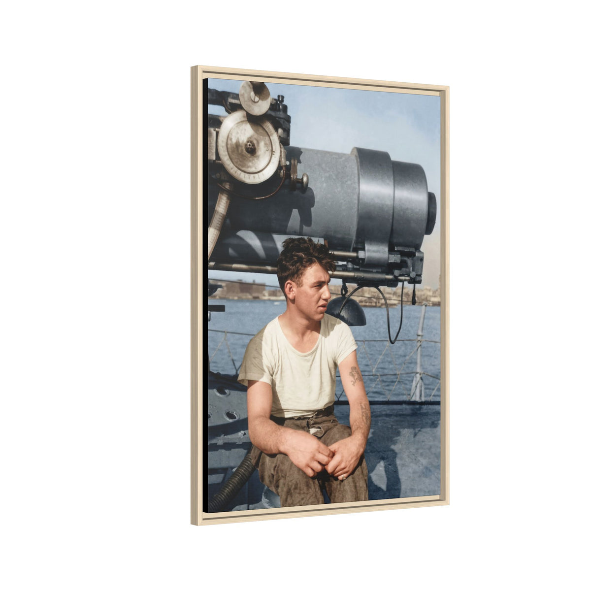 celibataire 026 | Framed Vintage Photo - Matte Canvas