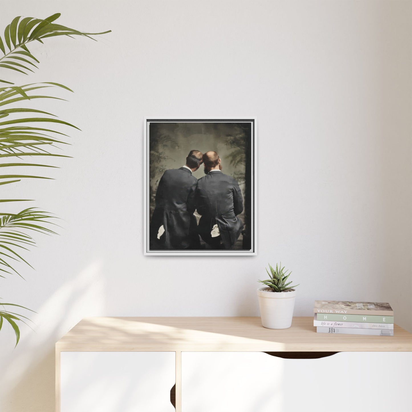 paire 115 | Framed Vintage Photo - Matte Canvas