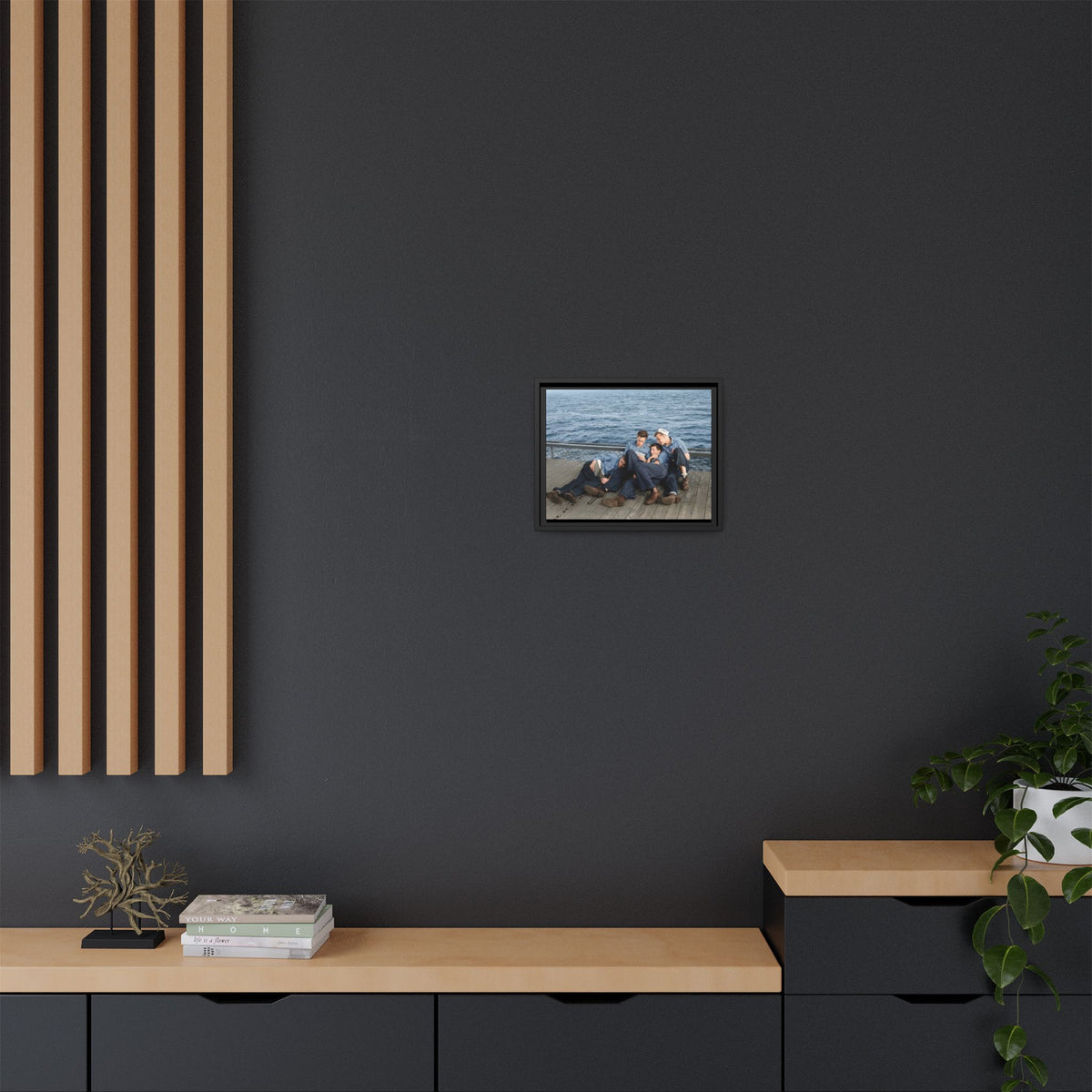 hommes 025 | Framed Vintage Photo - Matte Canvas