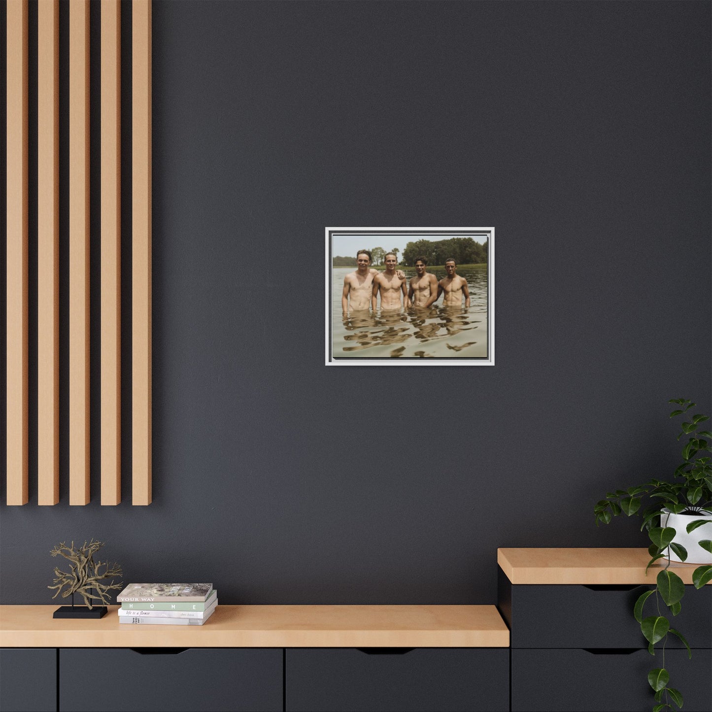 nager 001 | Framed Vintage Photo - Matte Canvas
