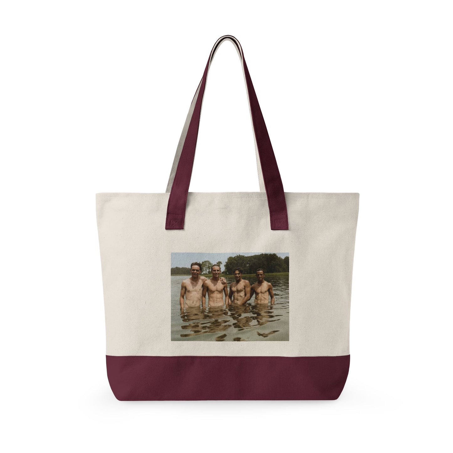 Beach Day Zippered Canvas Tote | Nager 001