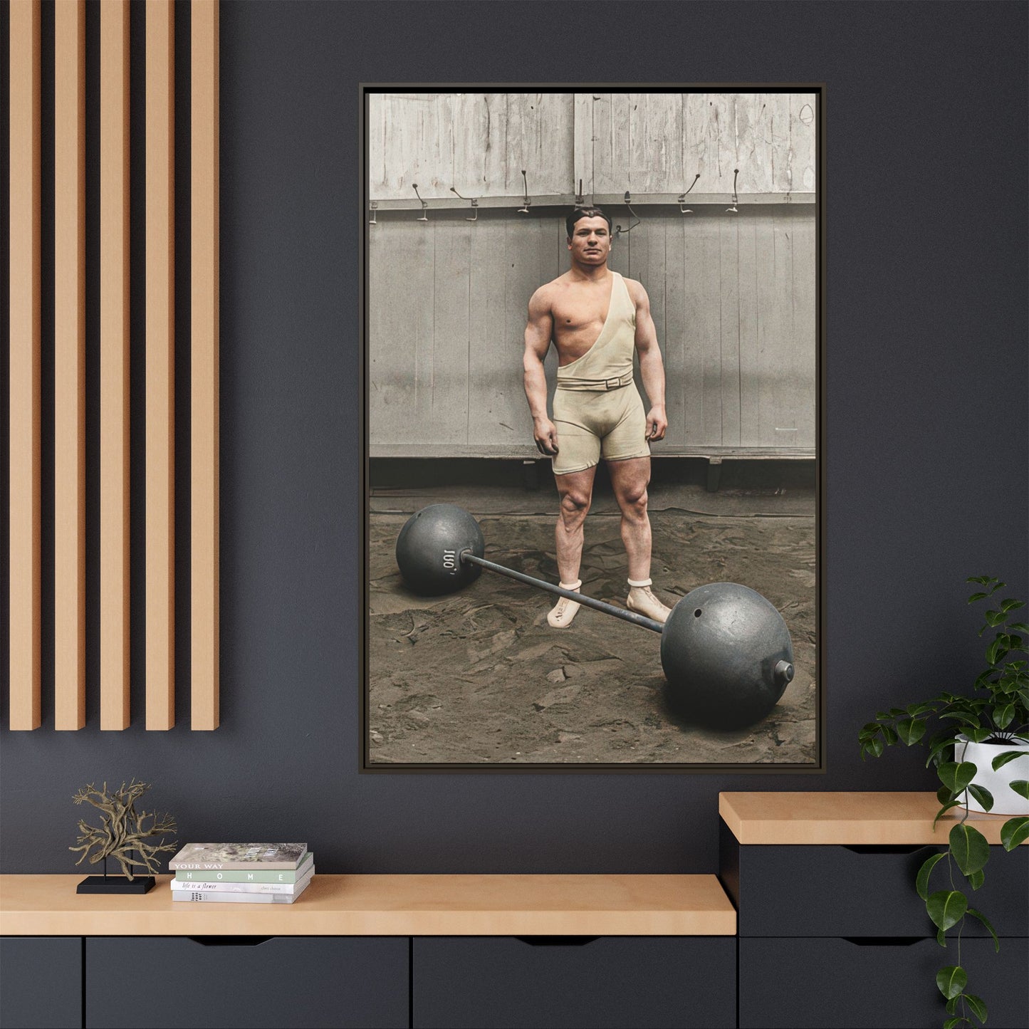 athlétisme 050 | Framed Vintage Photo - Matte Canvas